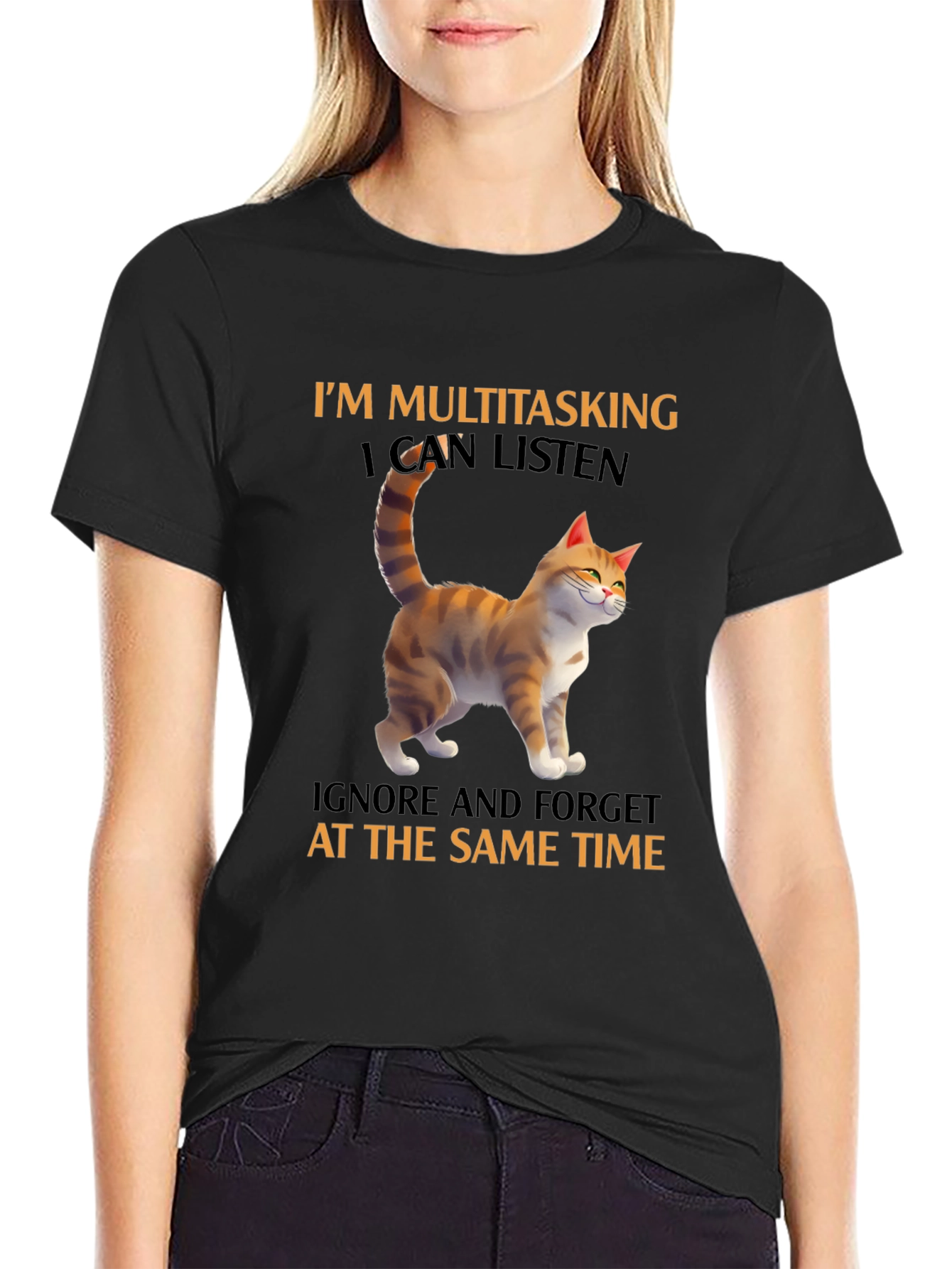 Multitasking Cat T-Shirt