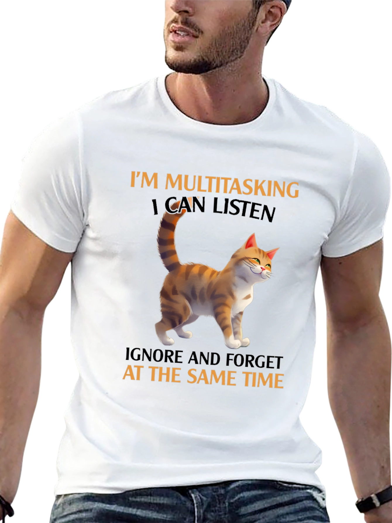 Multitasking Cat T-Shirt