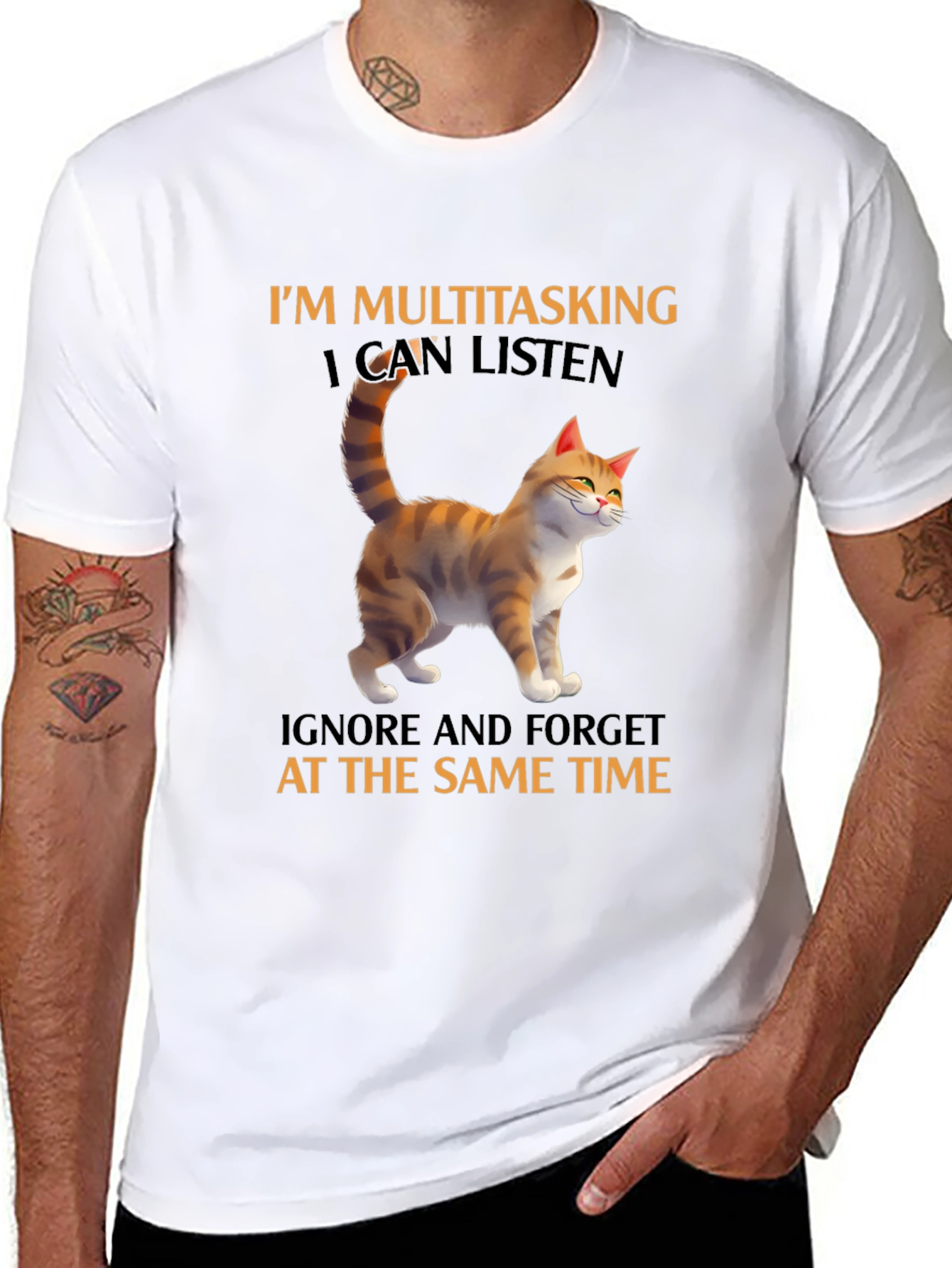 Multitasking Cat T-Shirt