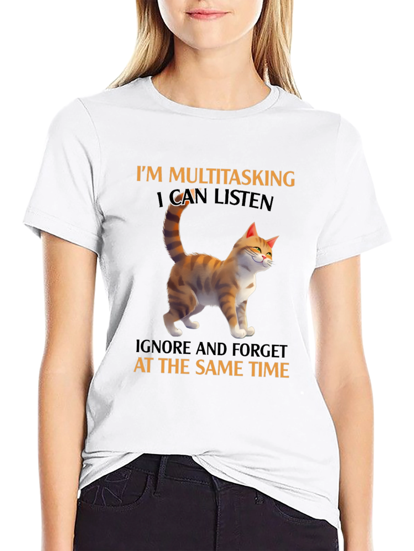 Multitasking Cat T-Shirt