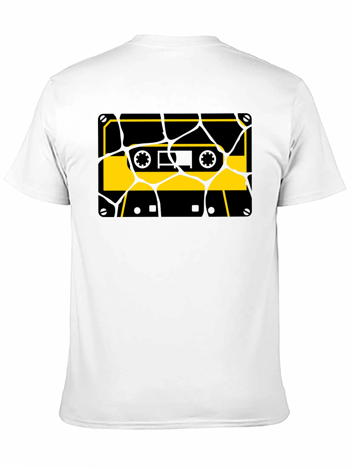 Retro Cassette Tape Graphic Tee - Stylish Black T-Shirt