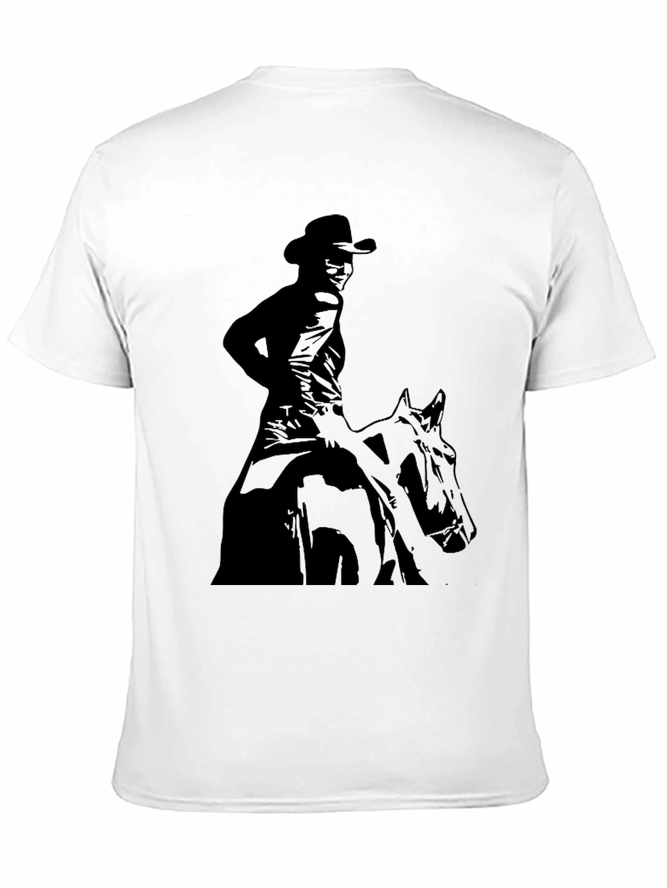 Cowboy Rider Graphic Black T-Shirt