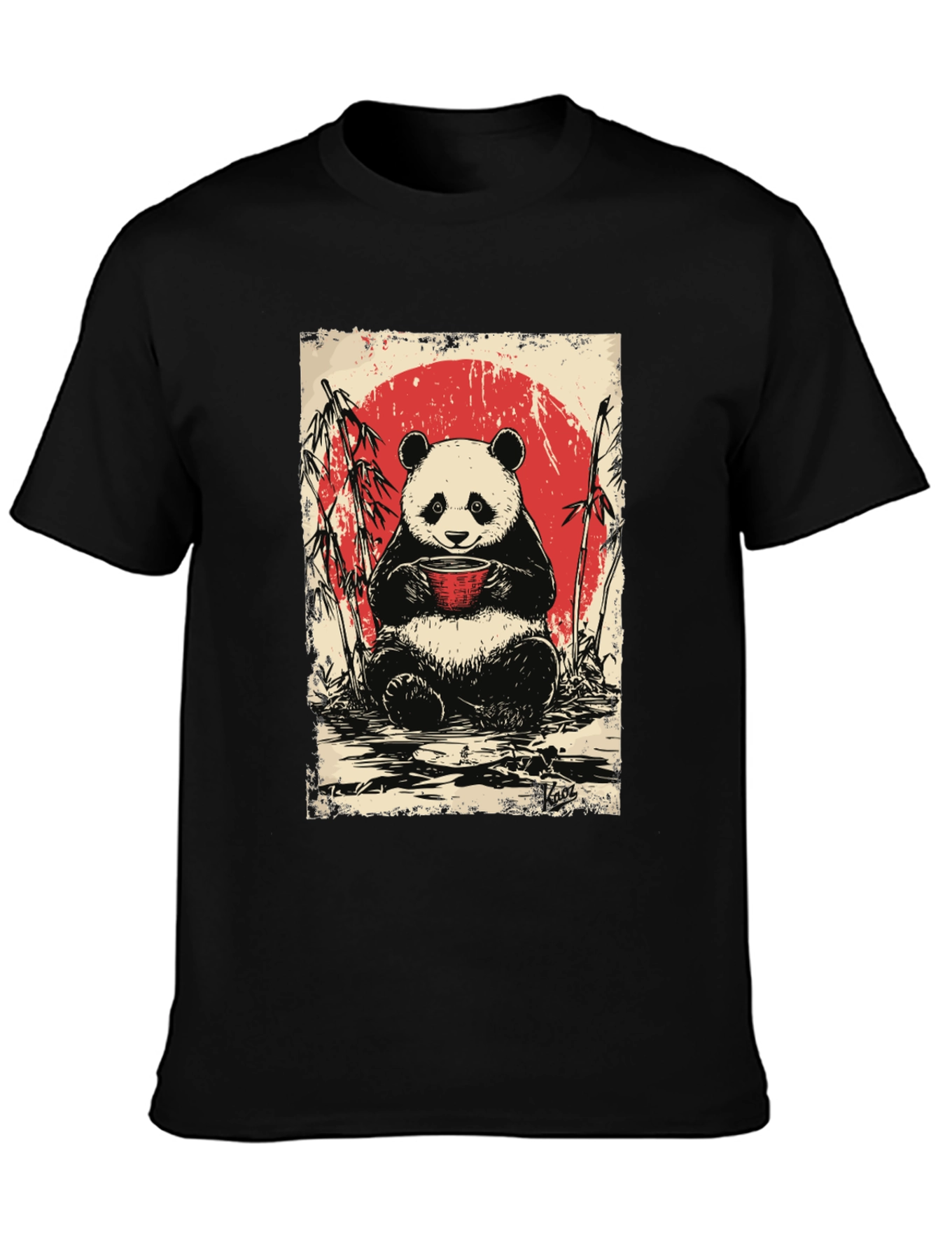 Panda Tea T-Shirt - Cute Asian Design