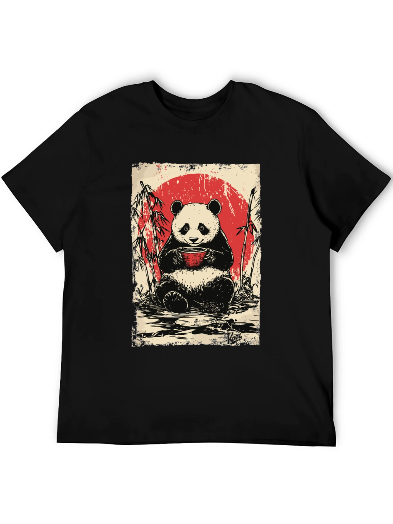 Panda Tea T-Shirt - Cute Asian Design