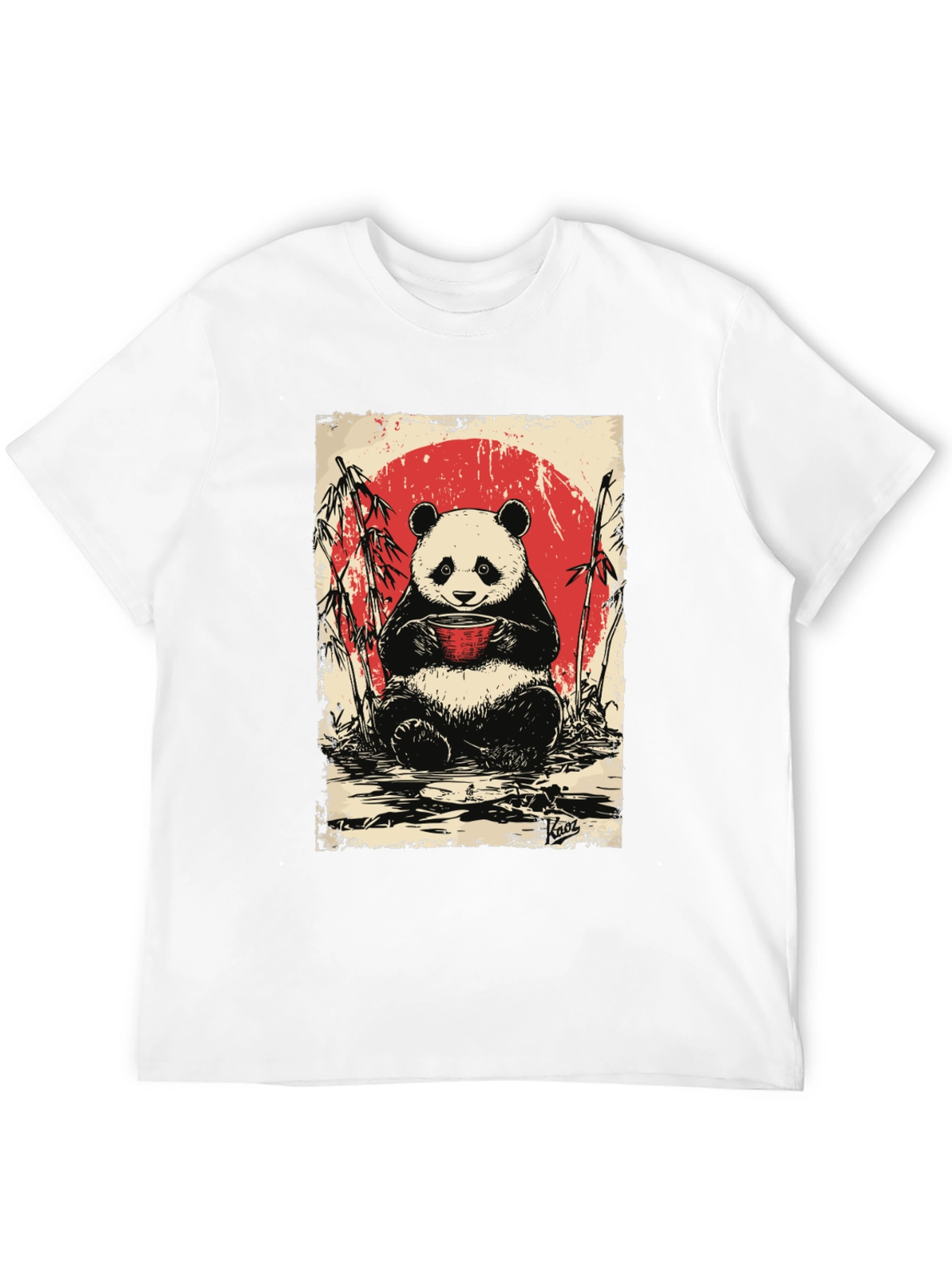 Panda Tea T-Shirt - Cute Asian Design