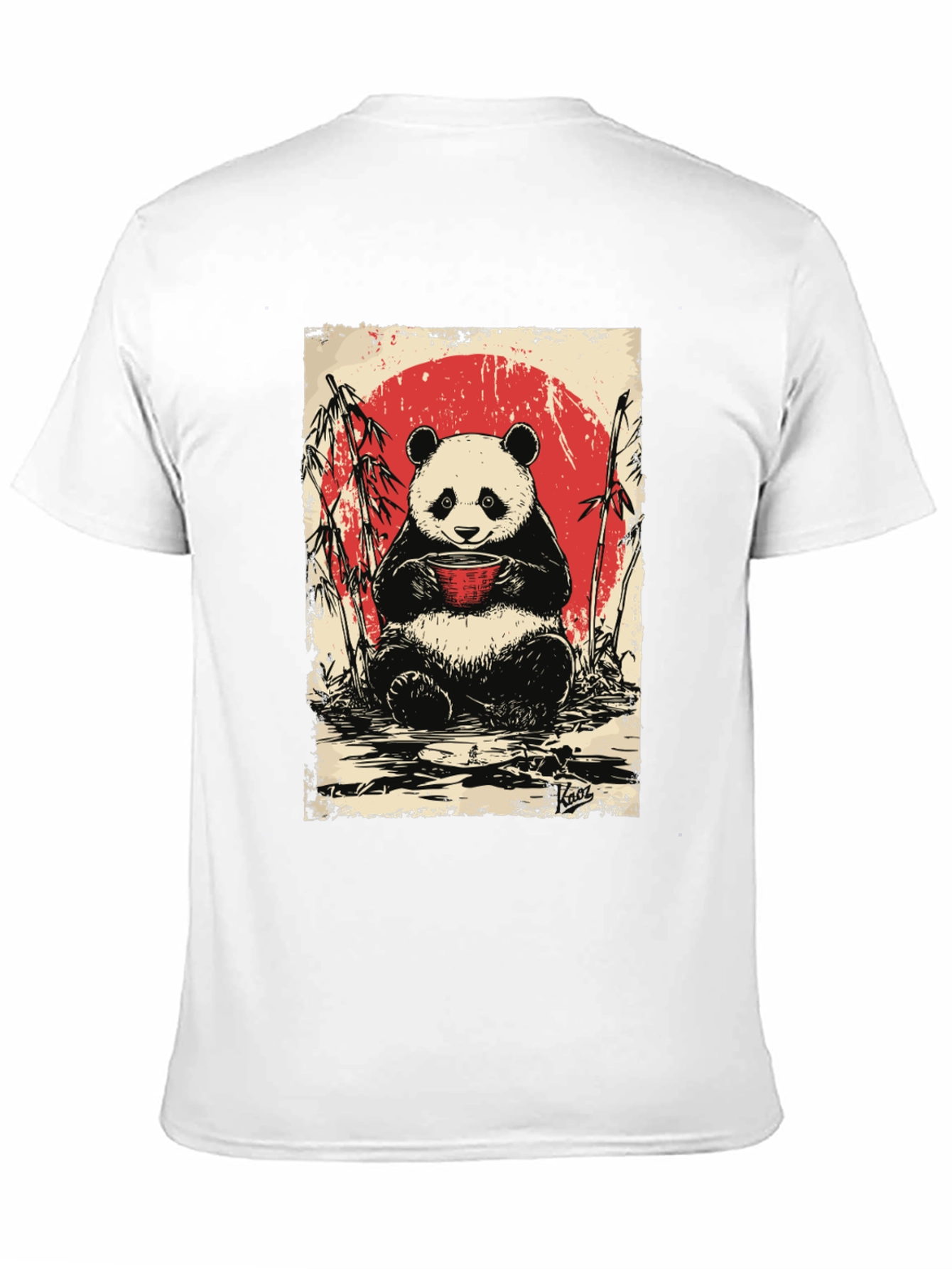 Panda Tea T-Shirt - Cute Asian Design