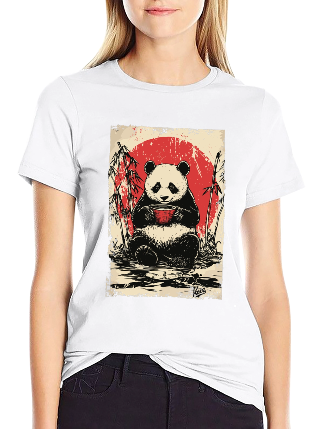 Panda Tea T-Shirt - Cute Asian Design