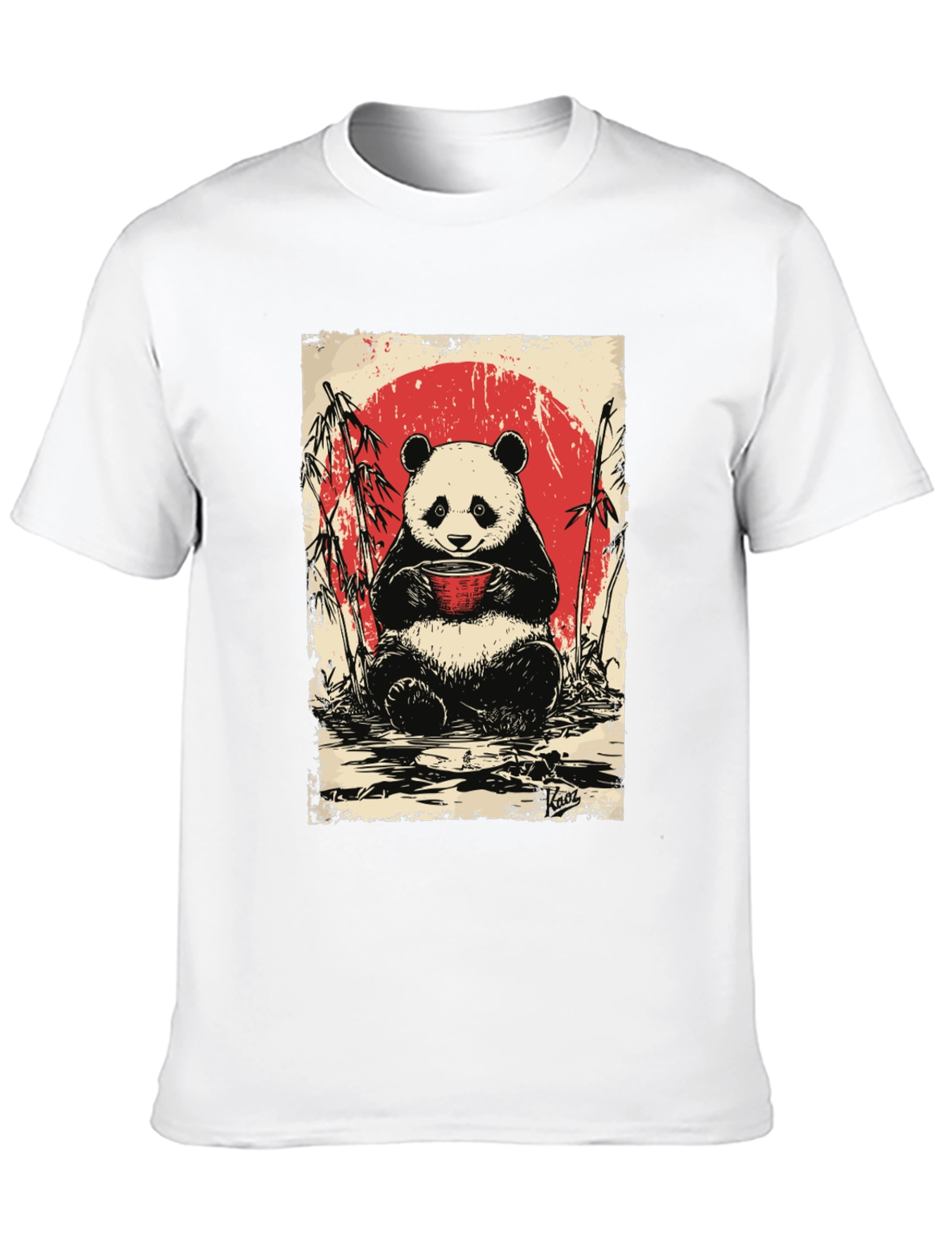 Panda Tea T-Shirt - Cute Asian Design