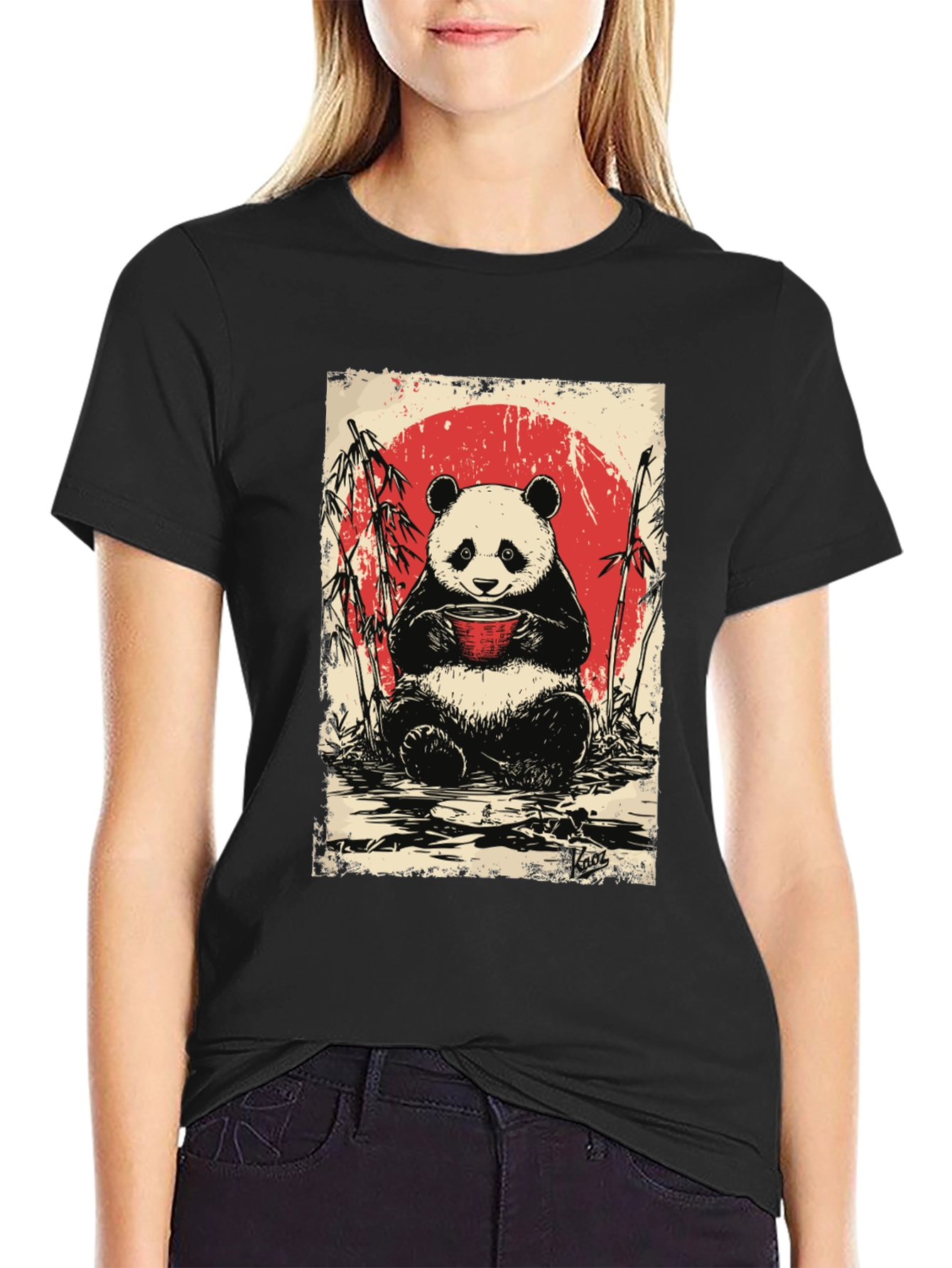 Panda Tea T-Shirt - Cute Asian Design