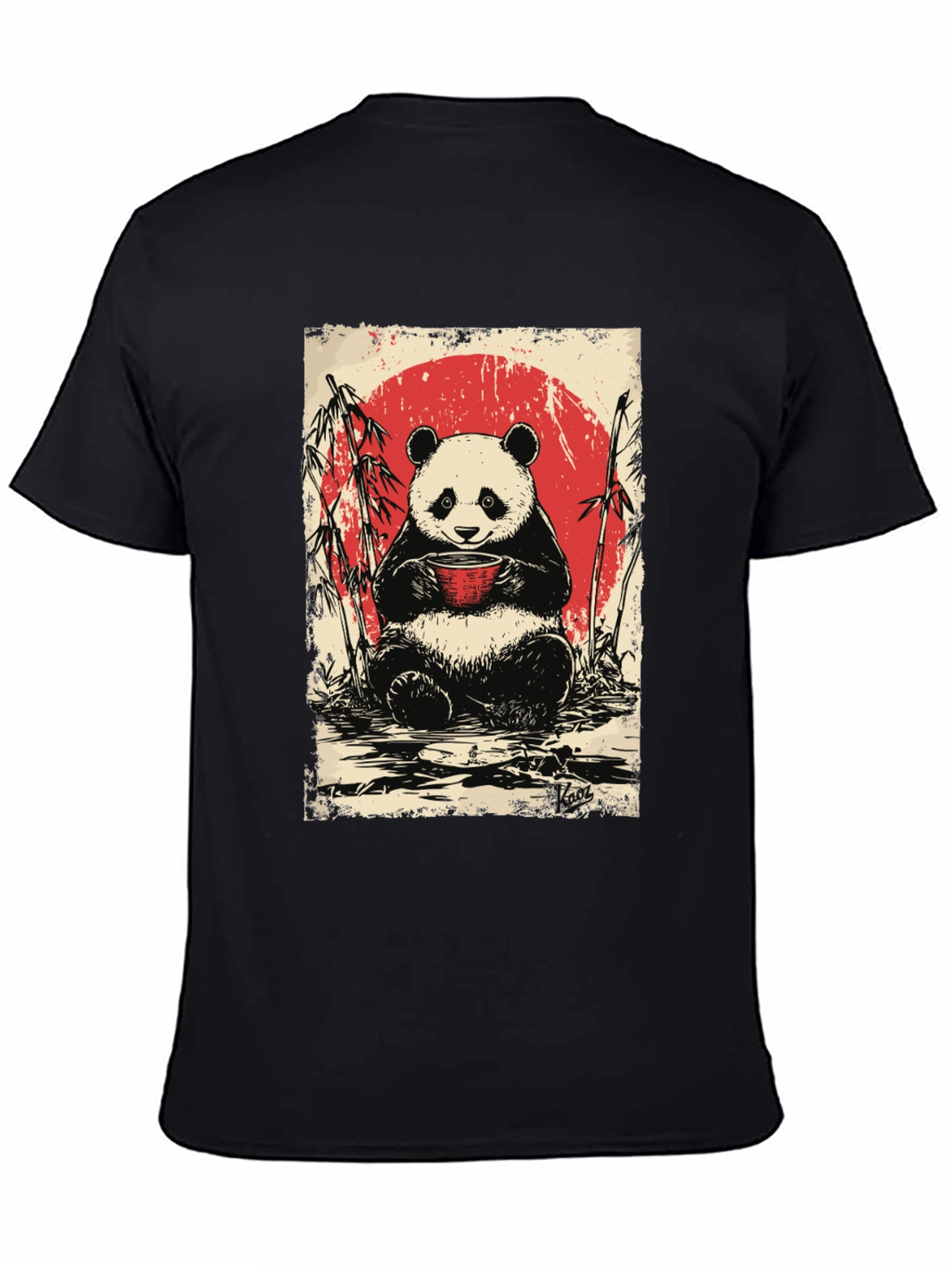 Panda Tea T-Shirt - Cute Asian Design