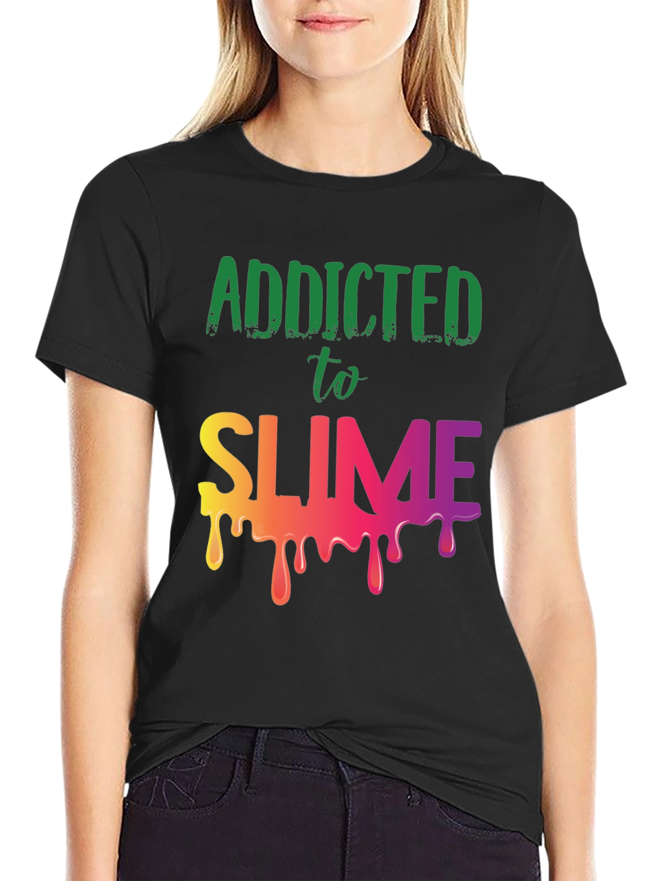 Addicted to Slime Graphic Tee - Black