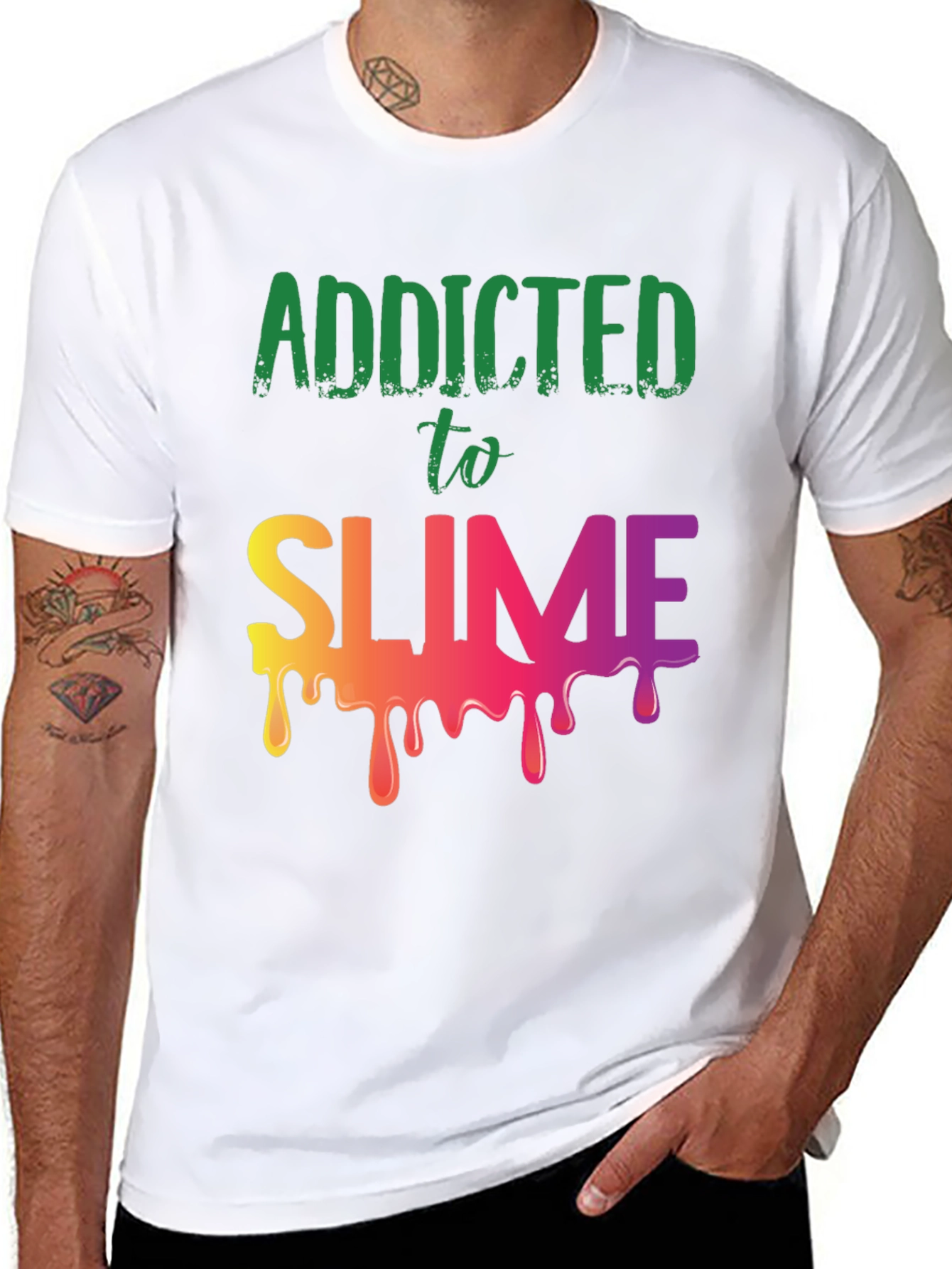 Addicted to Slime Graphic Tee - Black