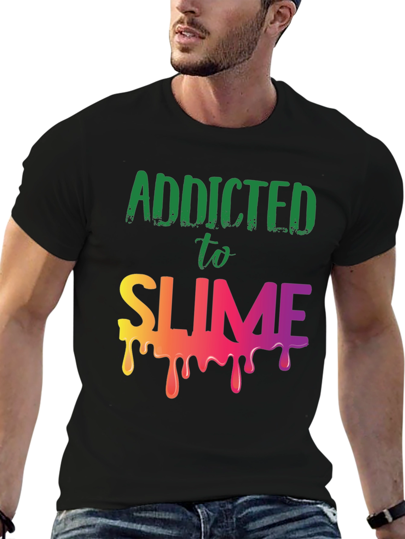 Addicted to Slime Graphic Tee - Black