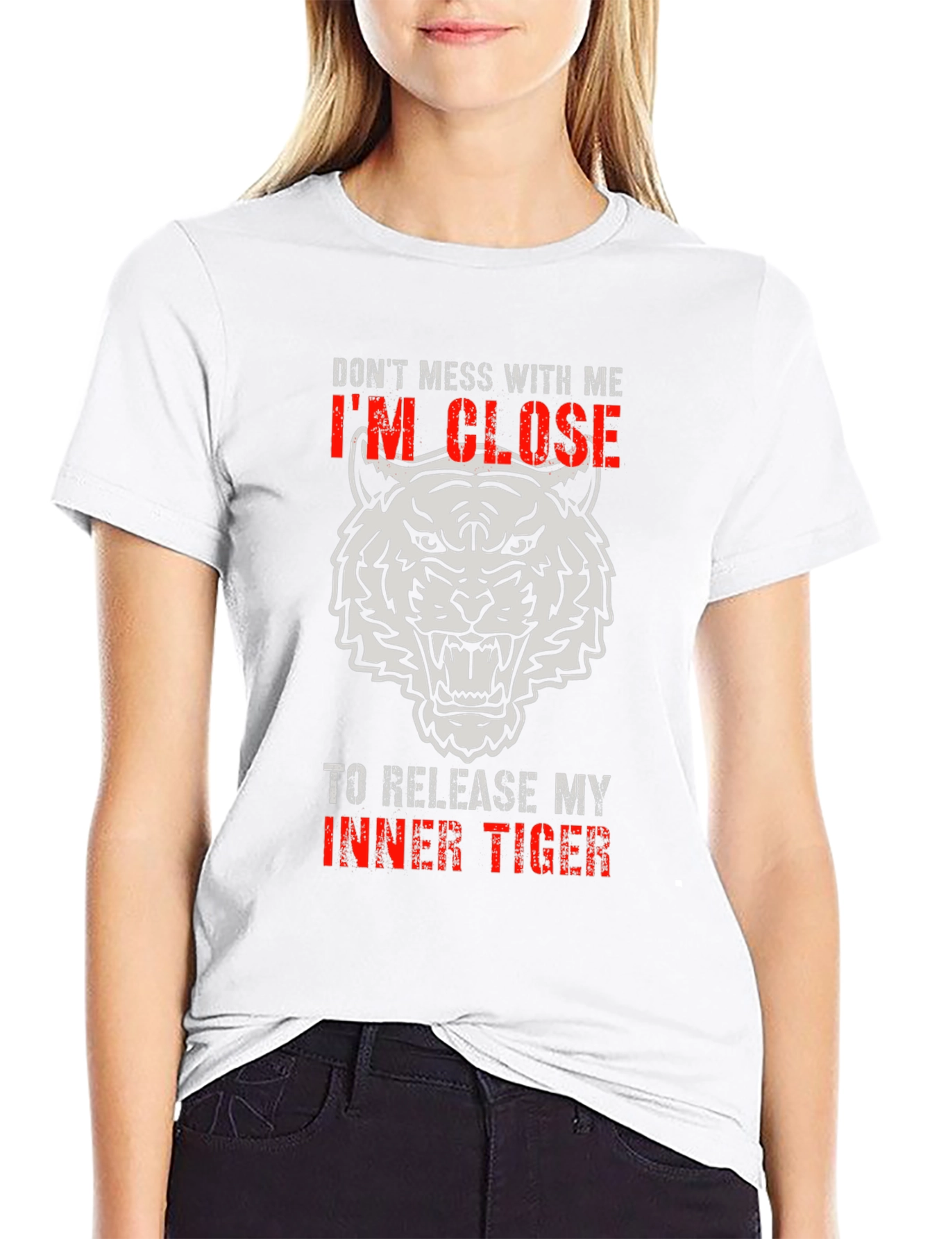 Dont Mess With Me Inner Tiger Graphic T-Shirt