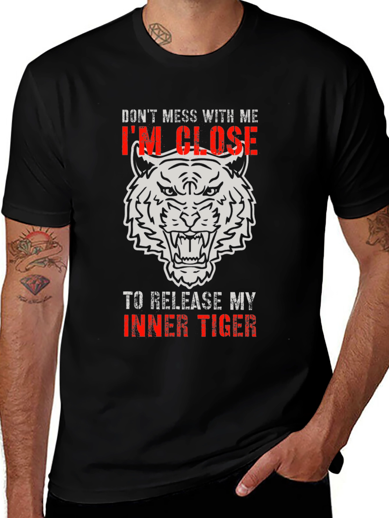 Dont Mess With Me Inner Tiger Graphic T-Shirt