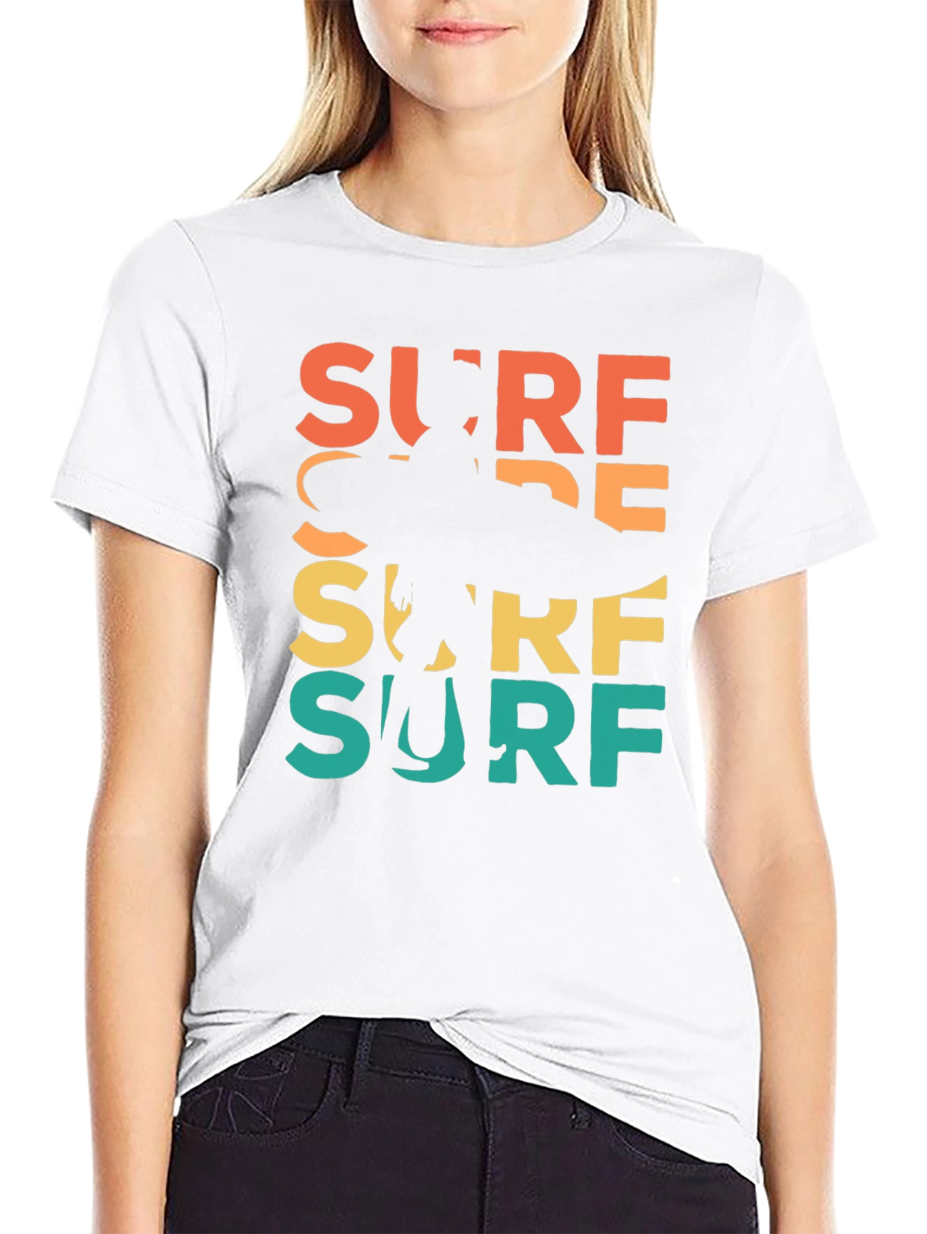 Retro Surf Graphic Tee - Classic Surfer Design