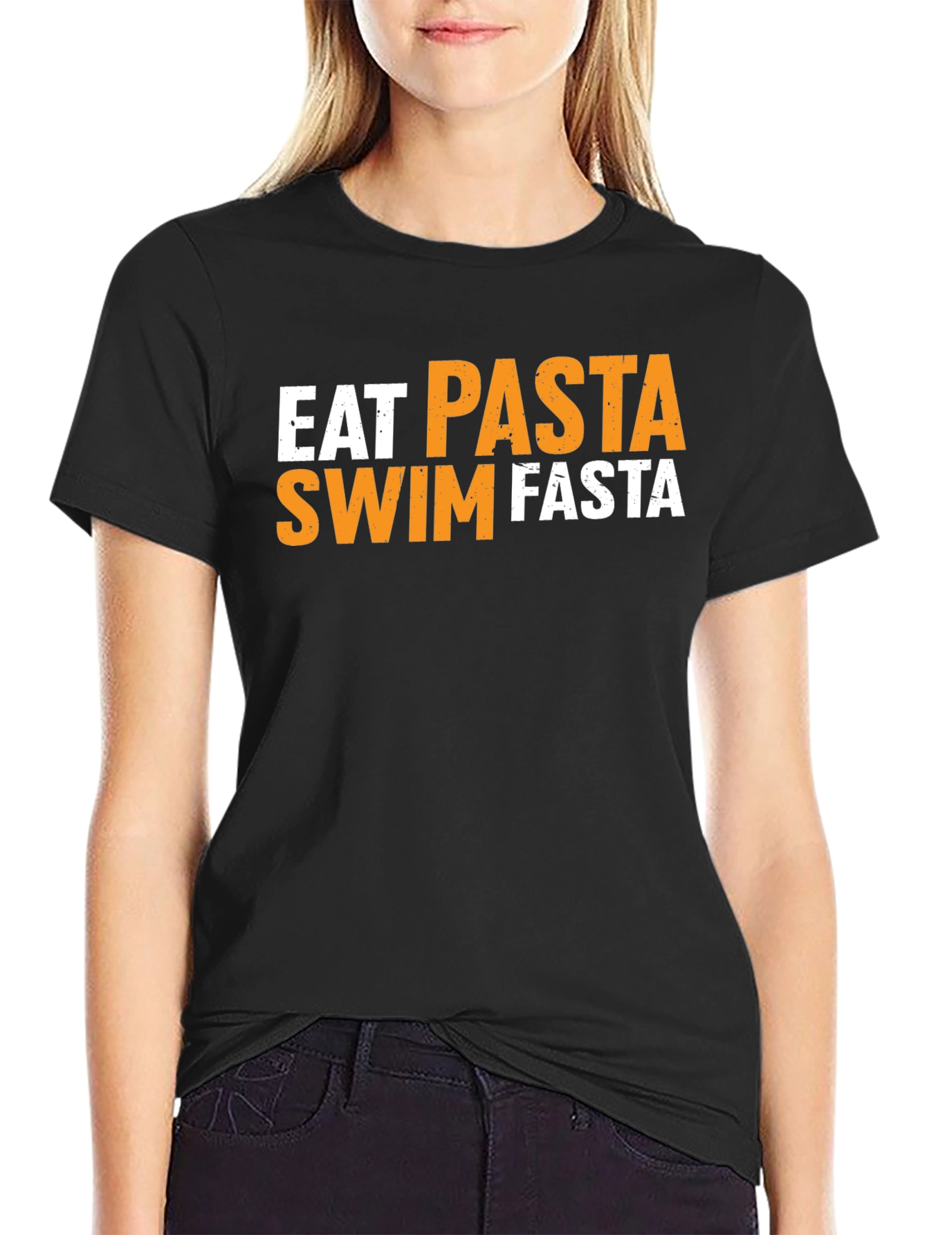 Eat Pasta Swim Fasta Graphic T-Shirt