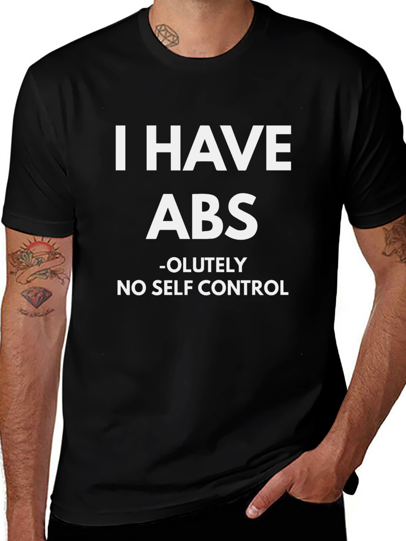 Funny I Have ABS Graphic T-Shirt