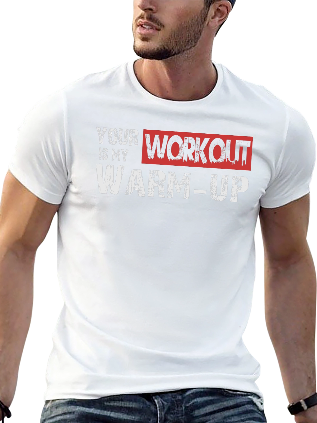 Workout Warm-Up Graphic T-Shirt