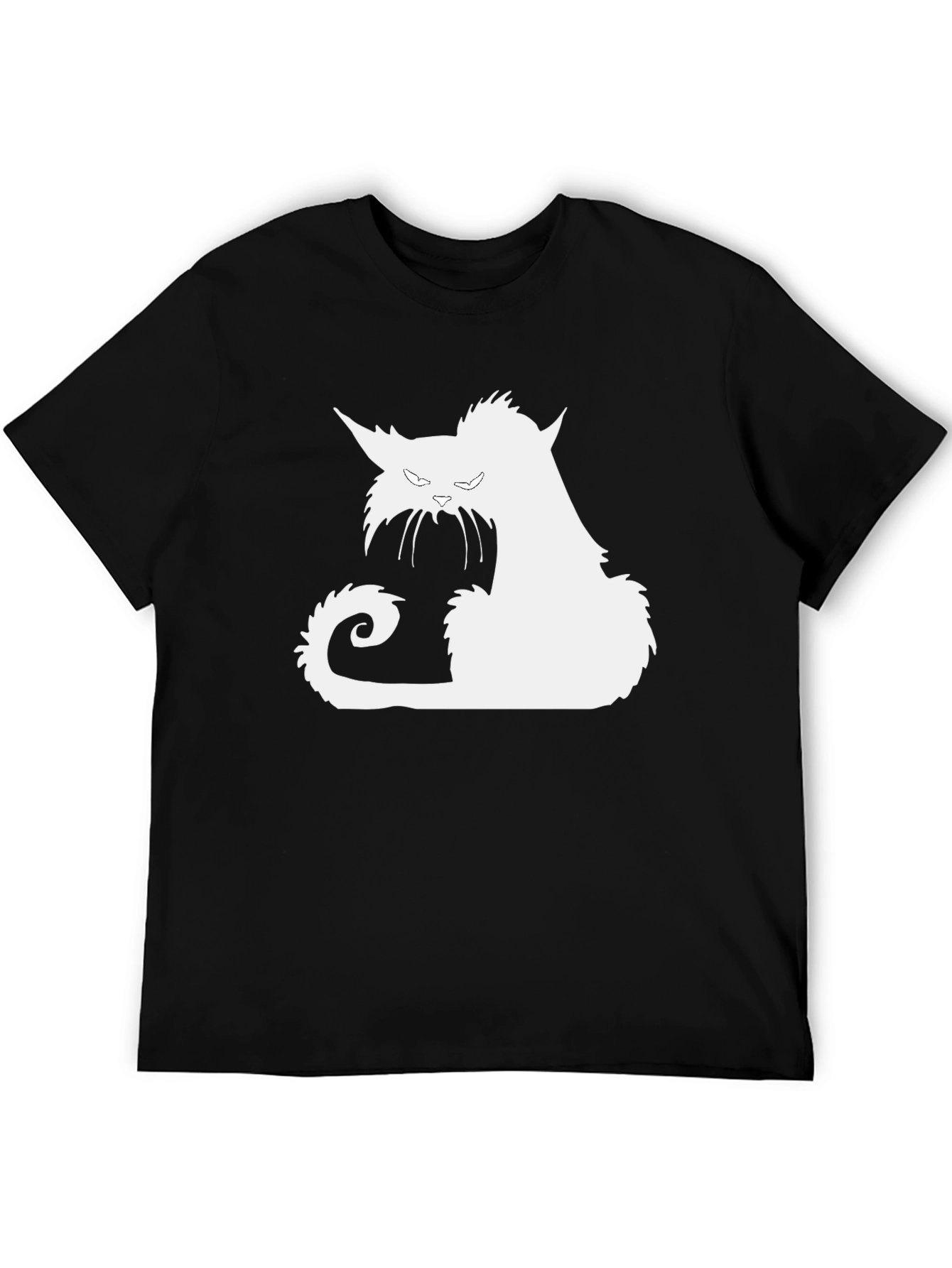 Black Cat Silhouette Graphic Tee