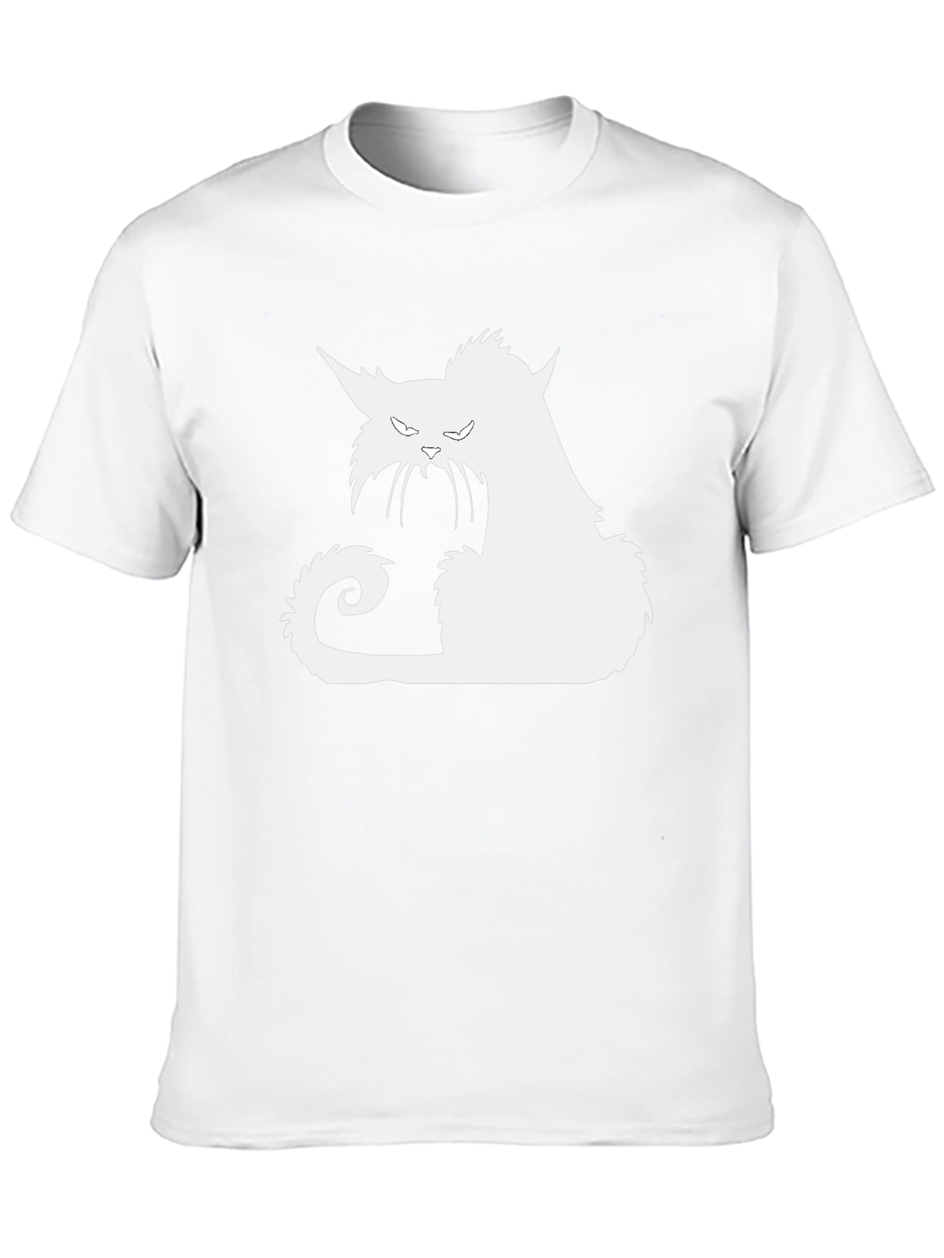 Black Cat Silhouette Graphic Tee