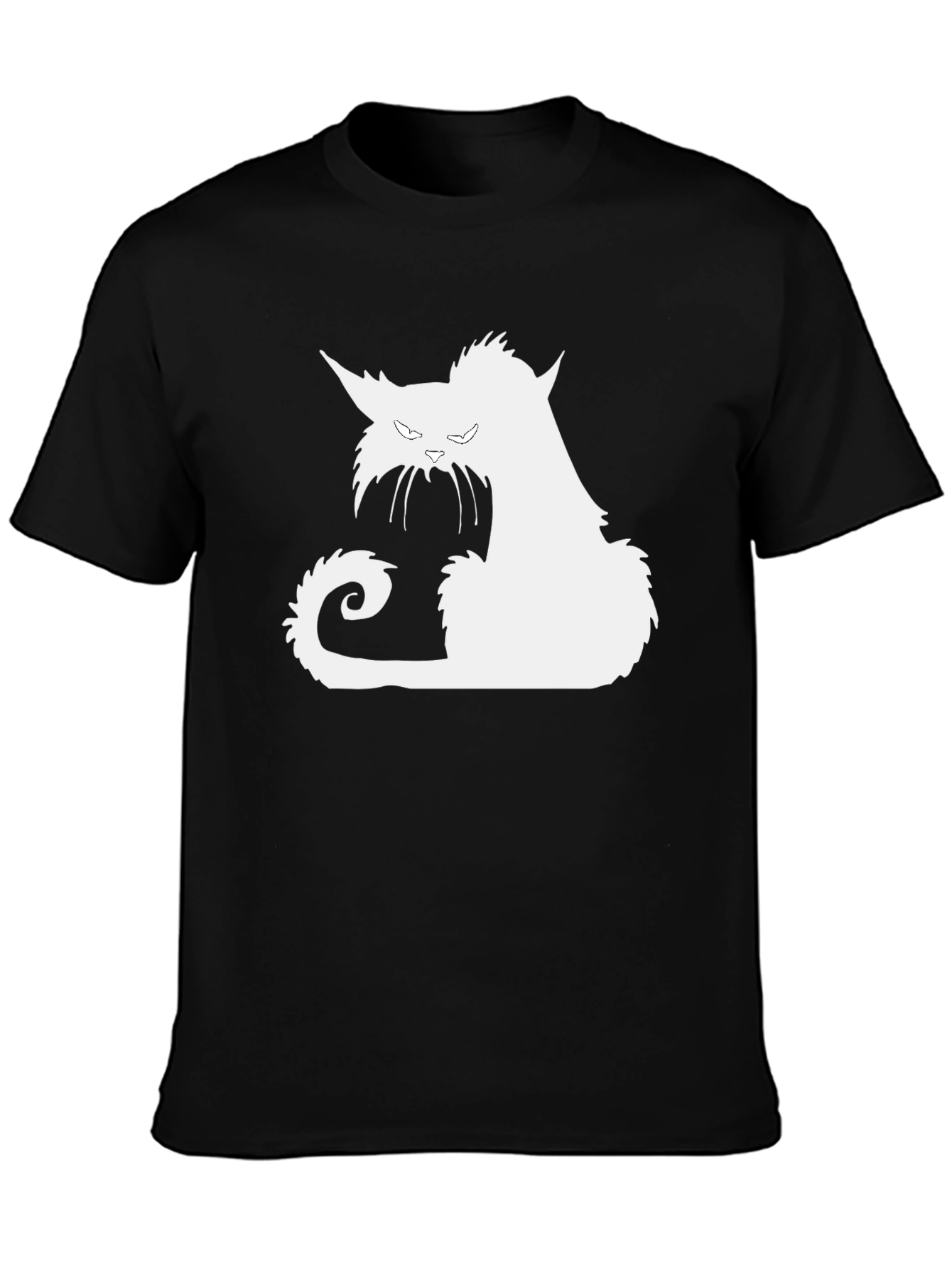 Black Cat Silhouette Graphic Tee