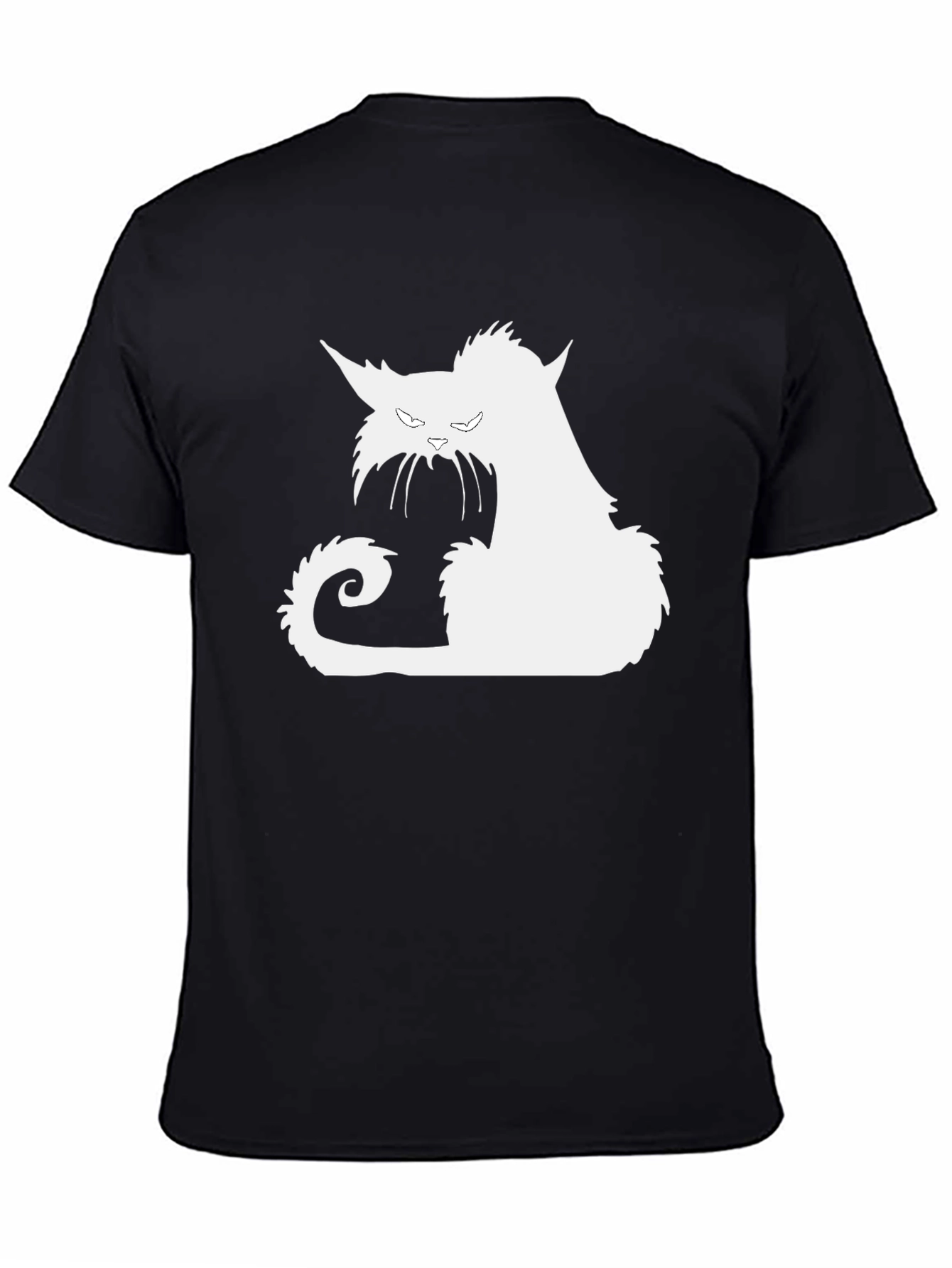 Black Cat Silhouette Graphic Tee