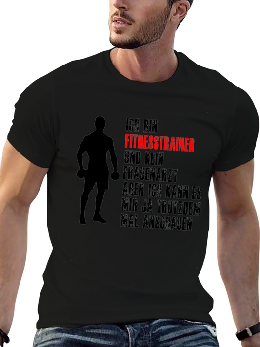 Fitness Trainer T-Shirt - Funny German Text Design