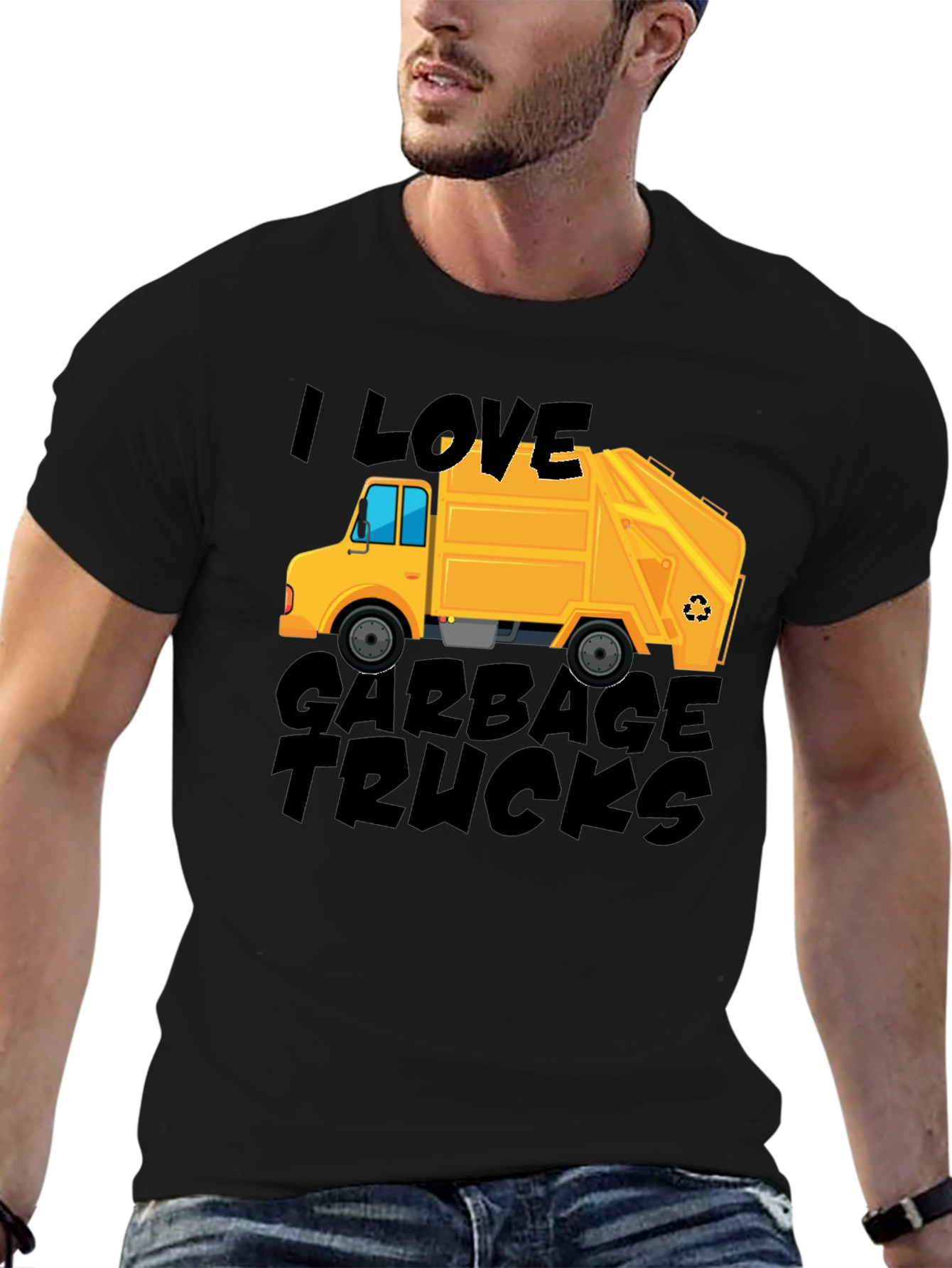 I Love Garbage Trucks Graphic Tee