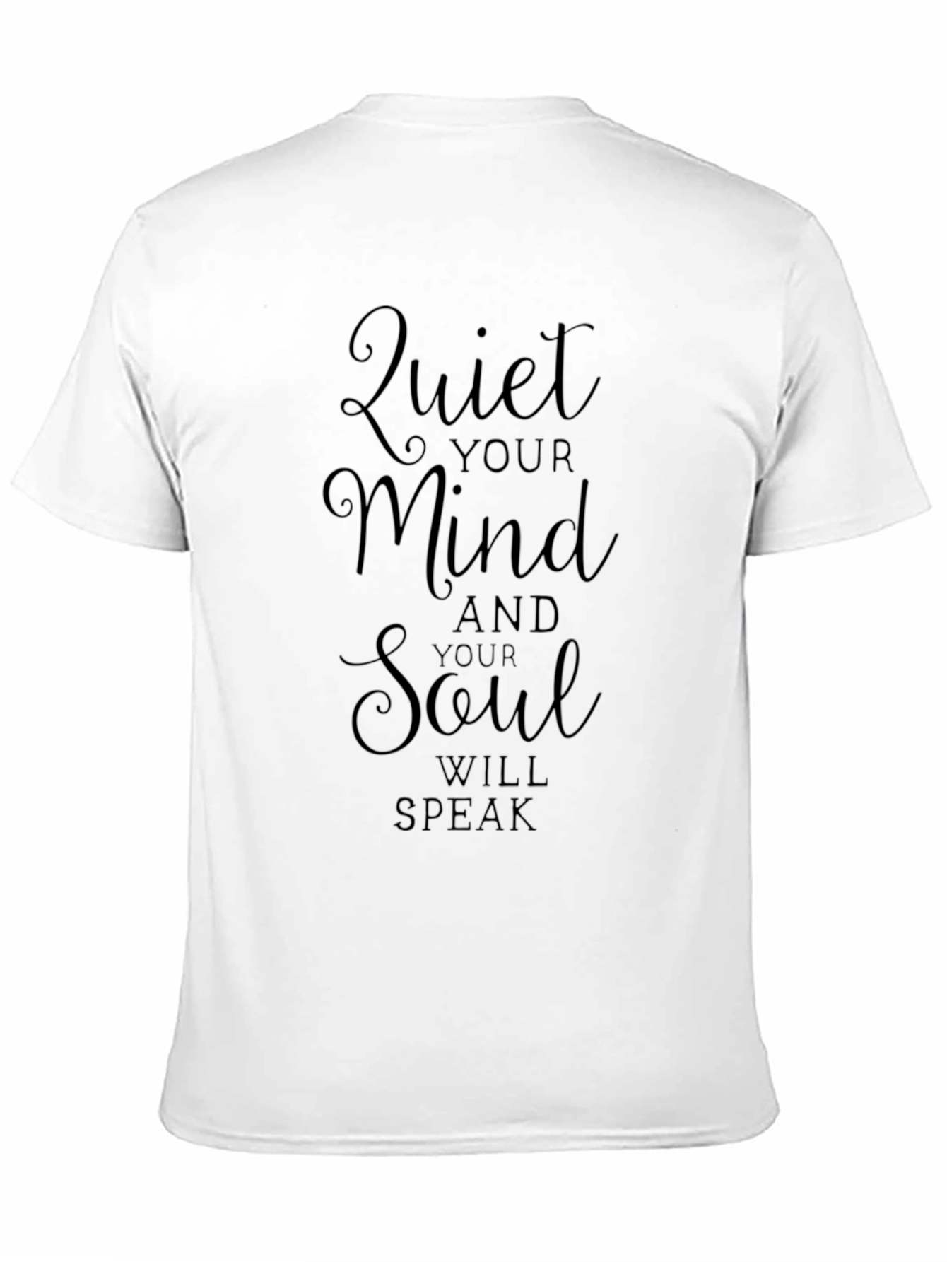 Quiet Your Mind Graphic T-Shirt - Black