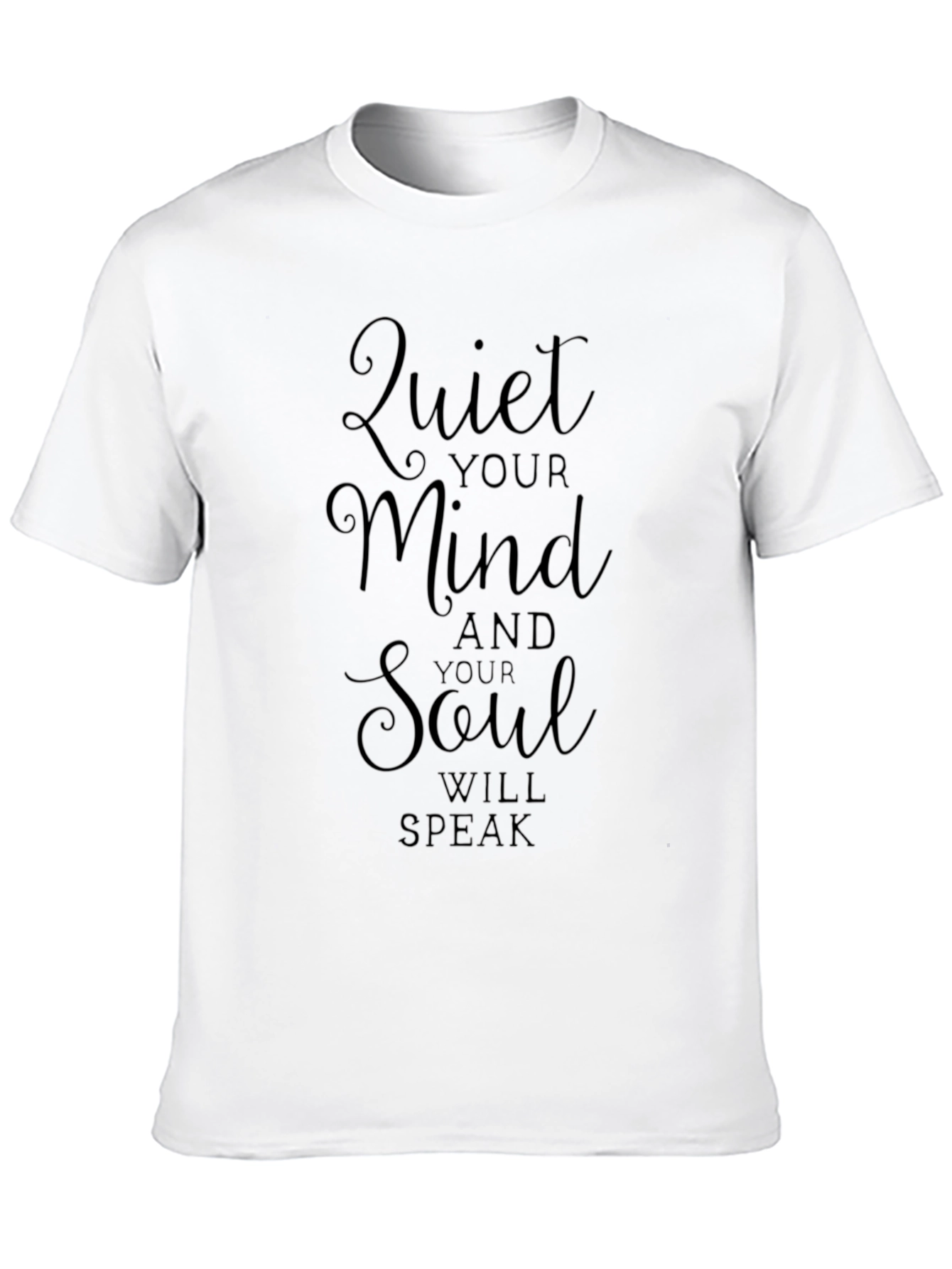 Quiet Your Mind Graphic T-Shirt - Black