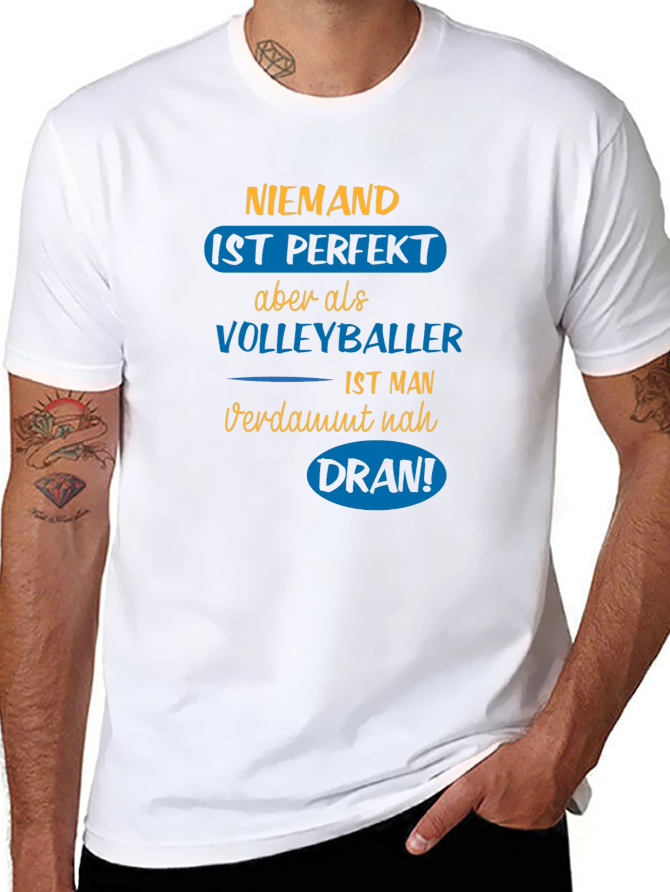 Volleyball Player T-Shirt - Niemand Ist Perfekt
