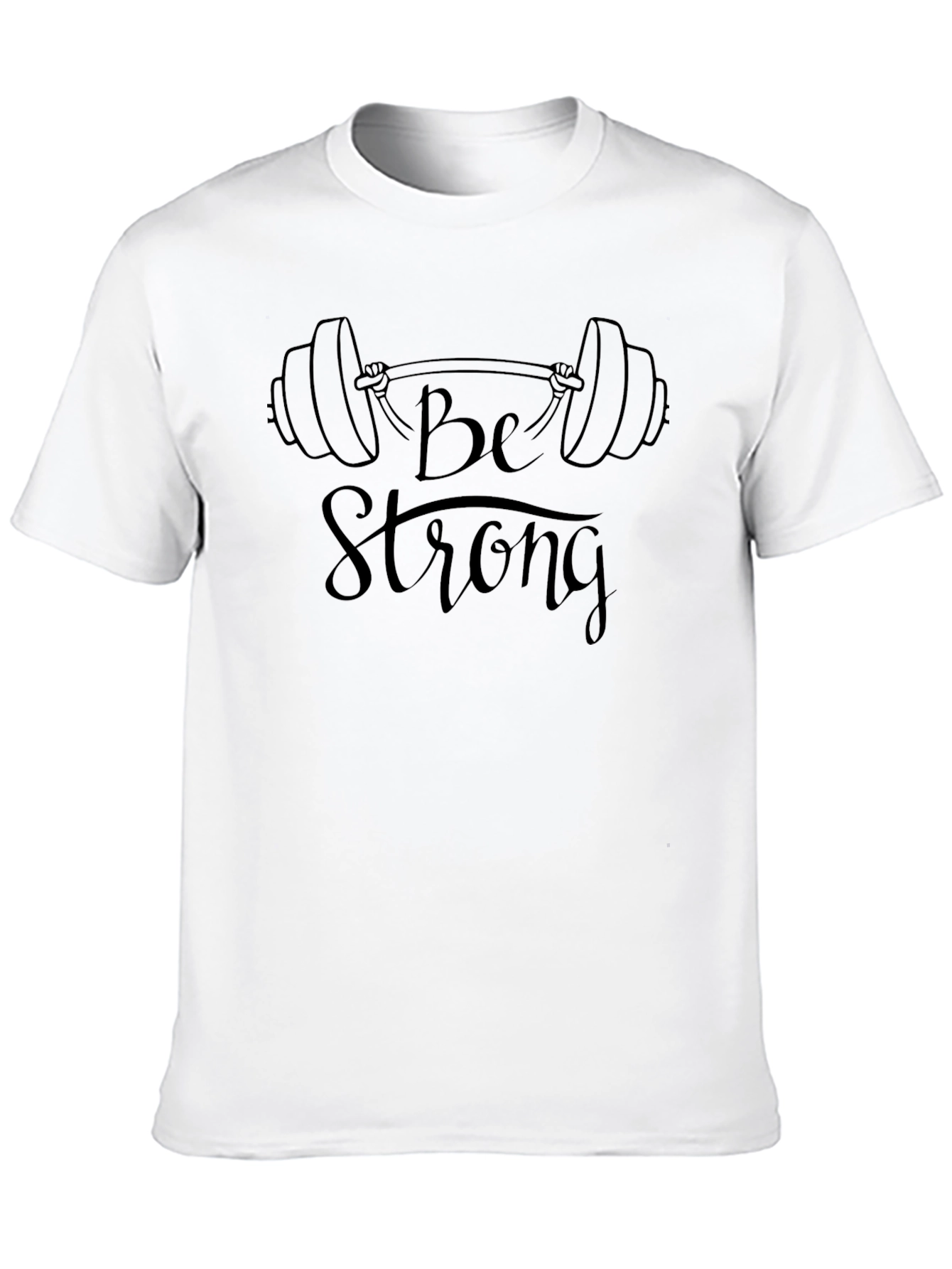 Be Strong Black Graphic Tee