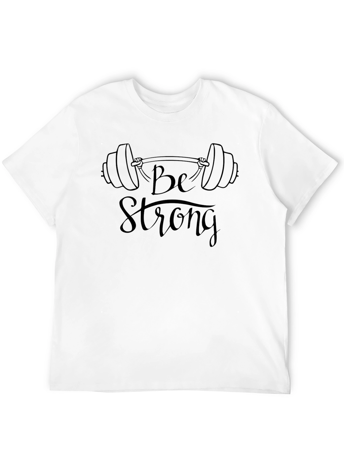 Be Strong Black Graphic Tee