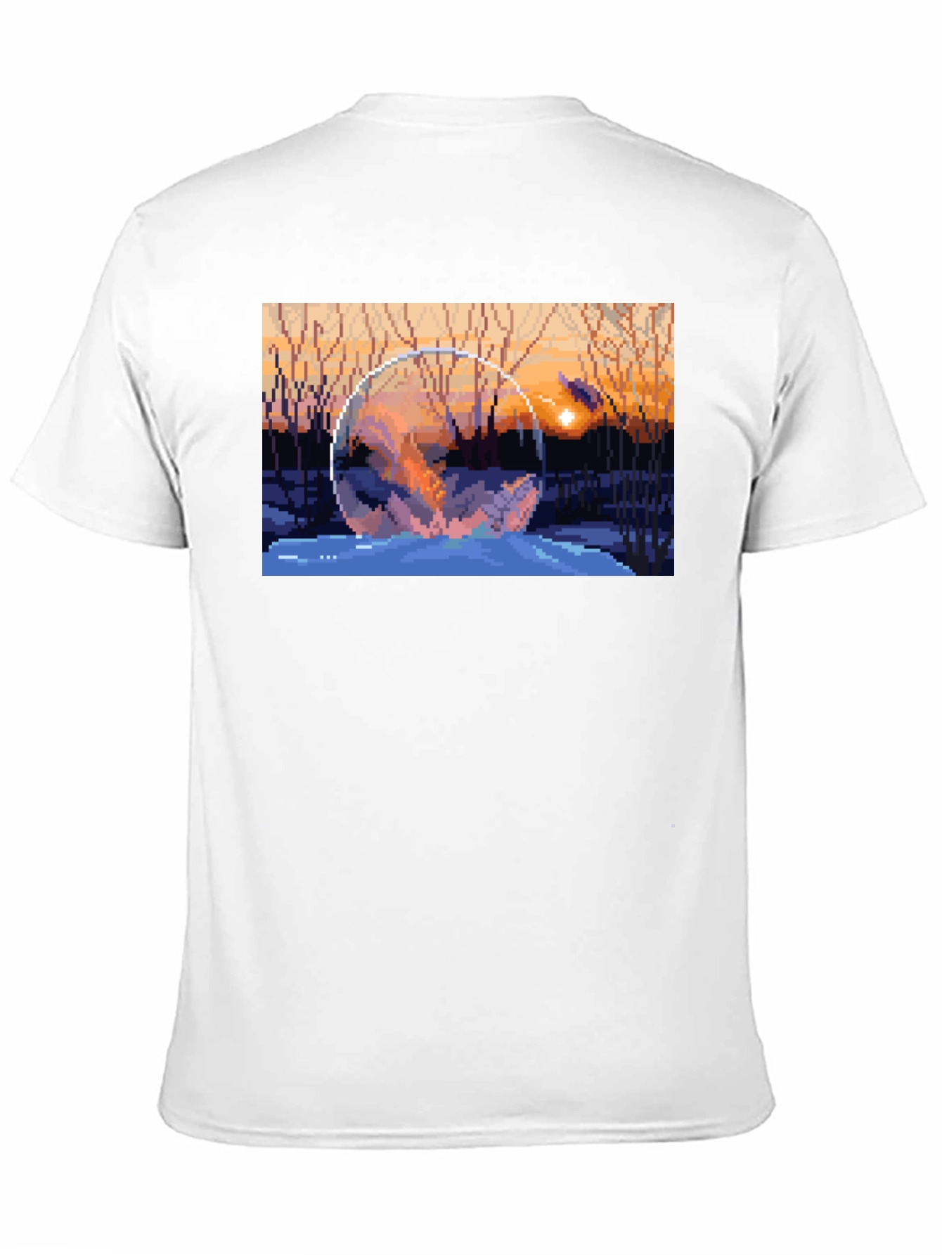 Pixel Art Snow Globe T-Shirt