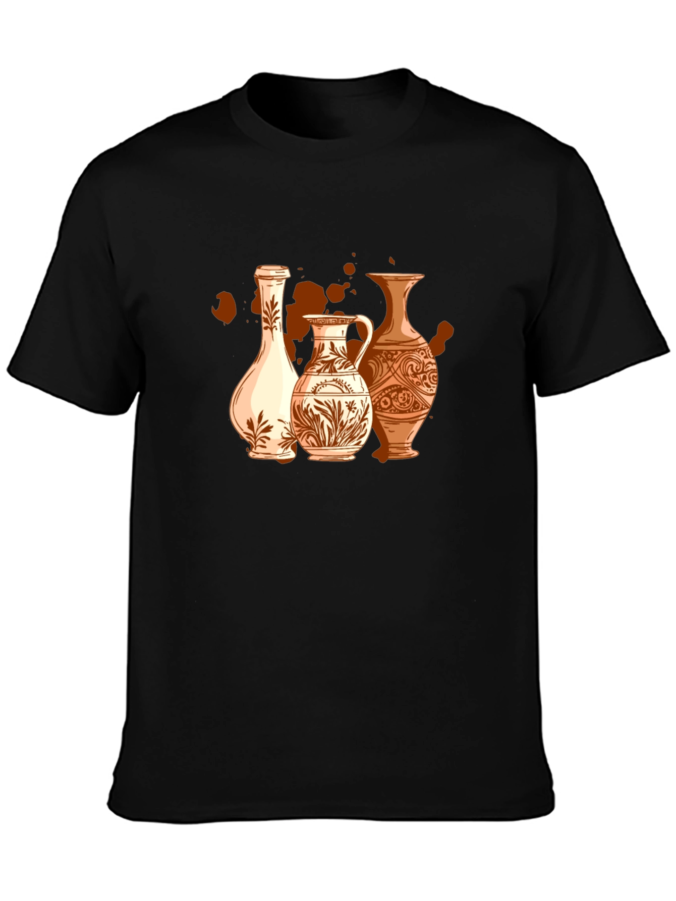Vase Art Graphic T-Shirt - Stylish Pottery Design
