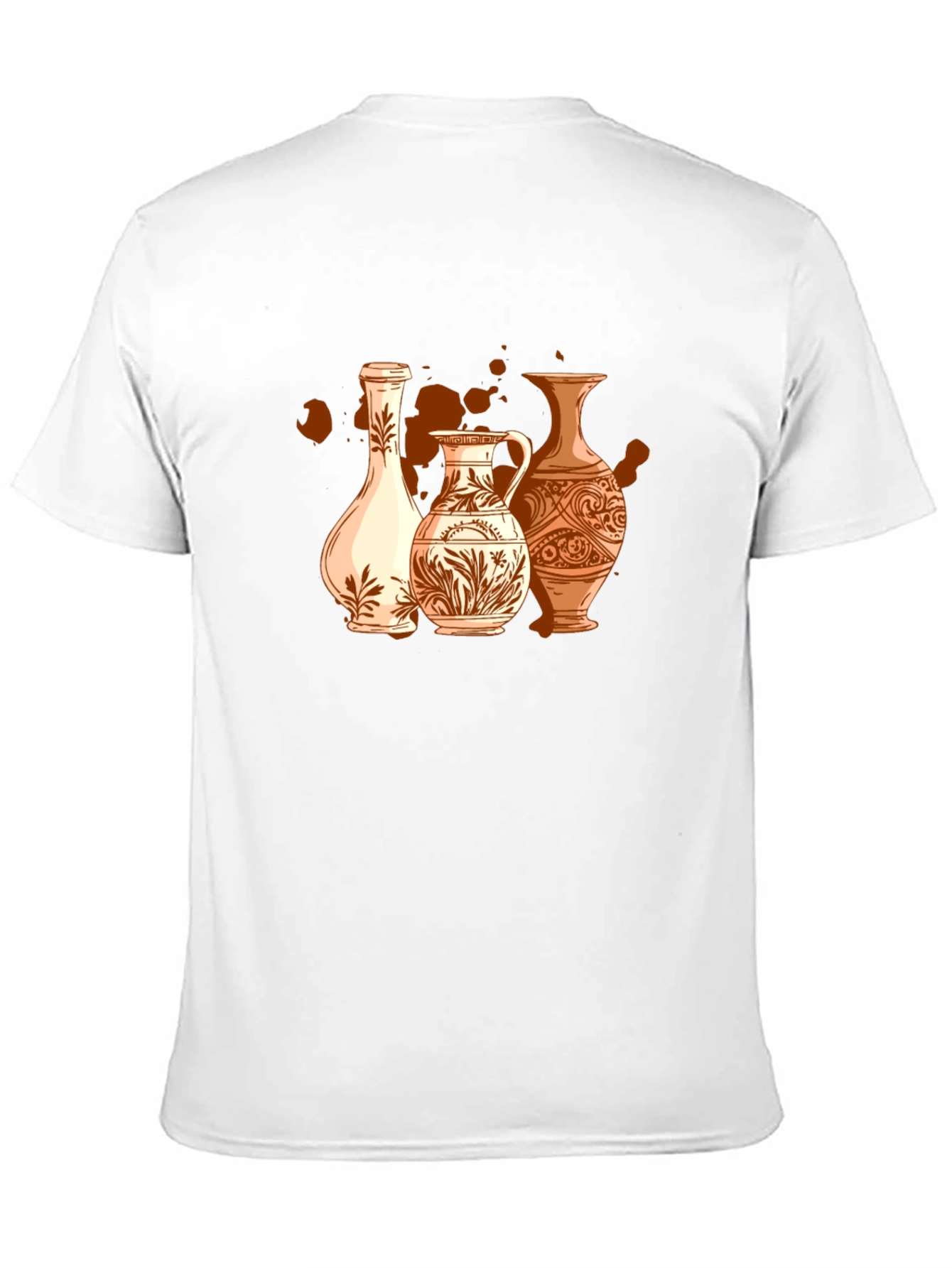 Vase Art Graphic T-Shirt - Stylish Pottery Design