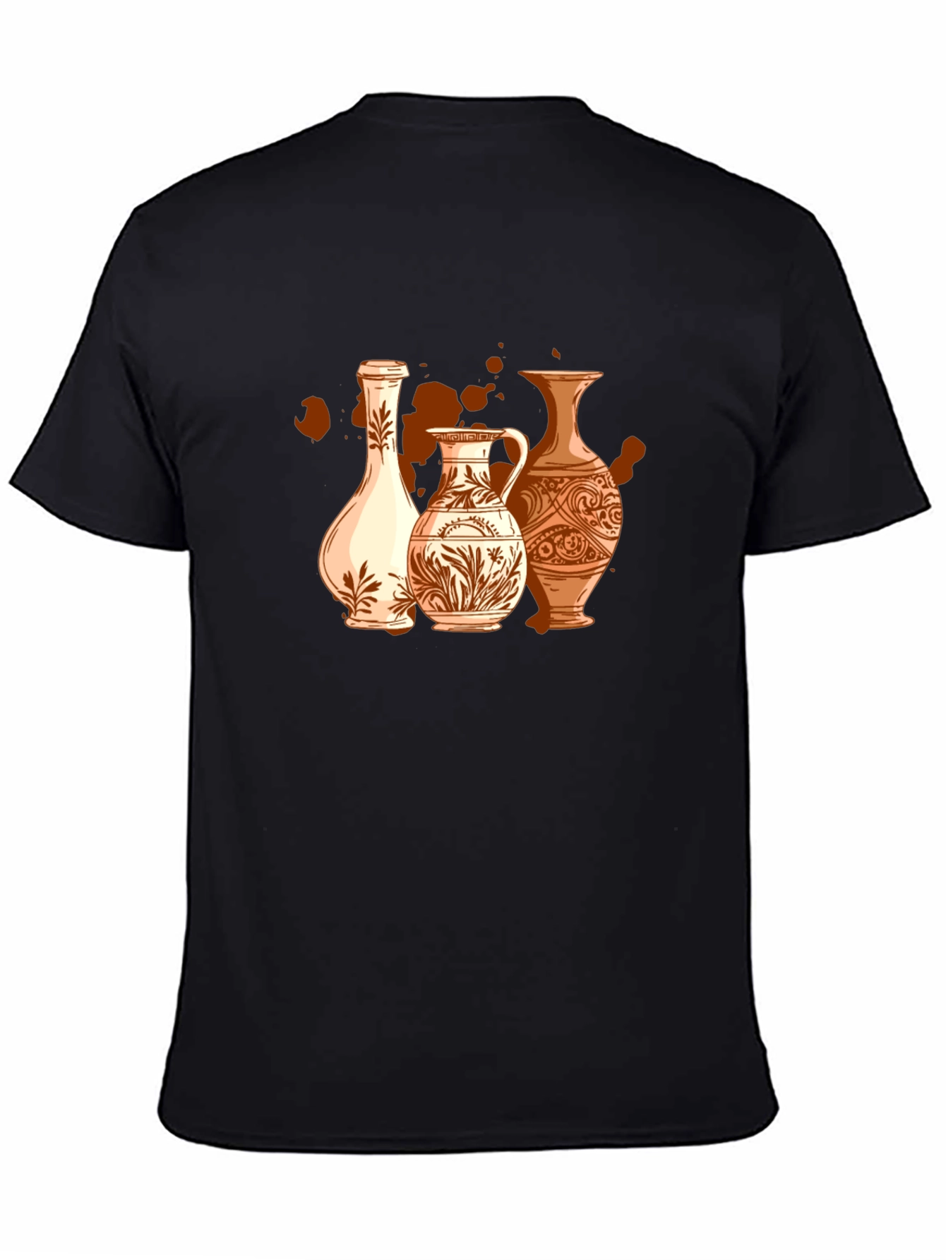 Vase Art Graphic T-Shirt - Stylish Pottery Design