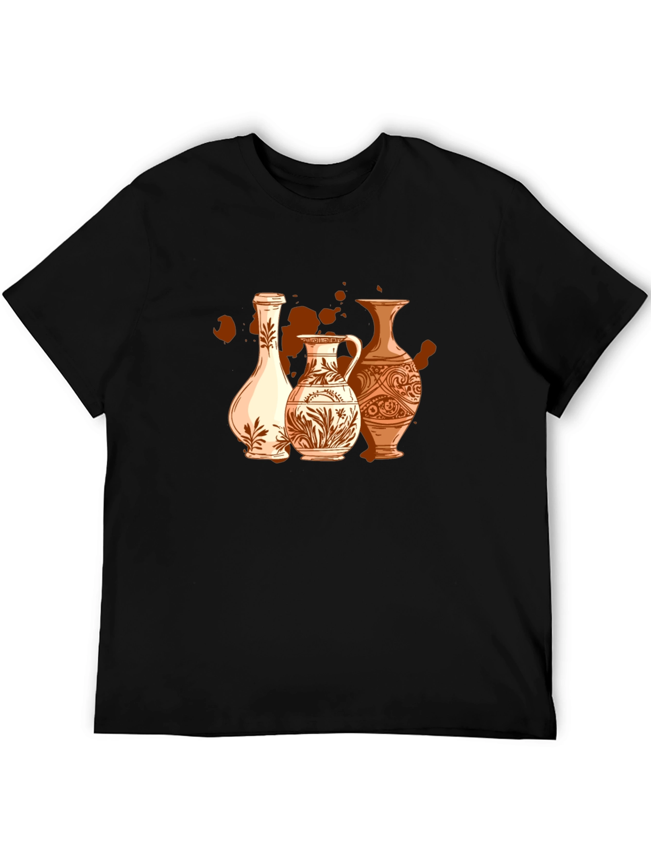 Vase Art Graphic T-Shirt - Stylish Pottery Design