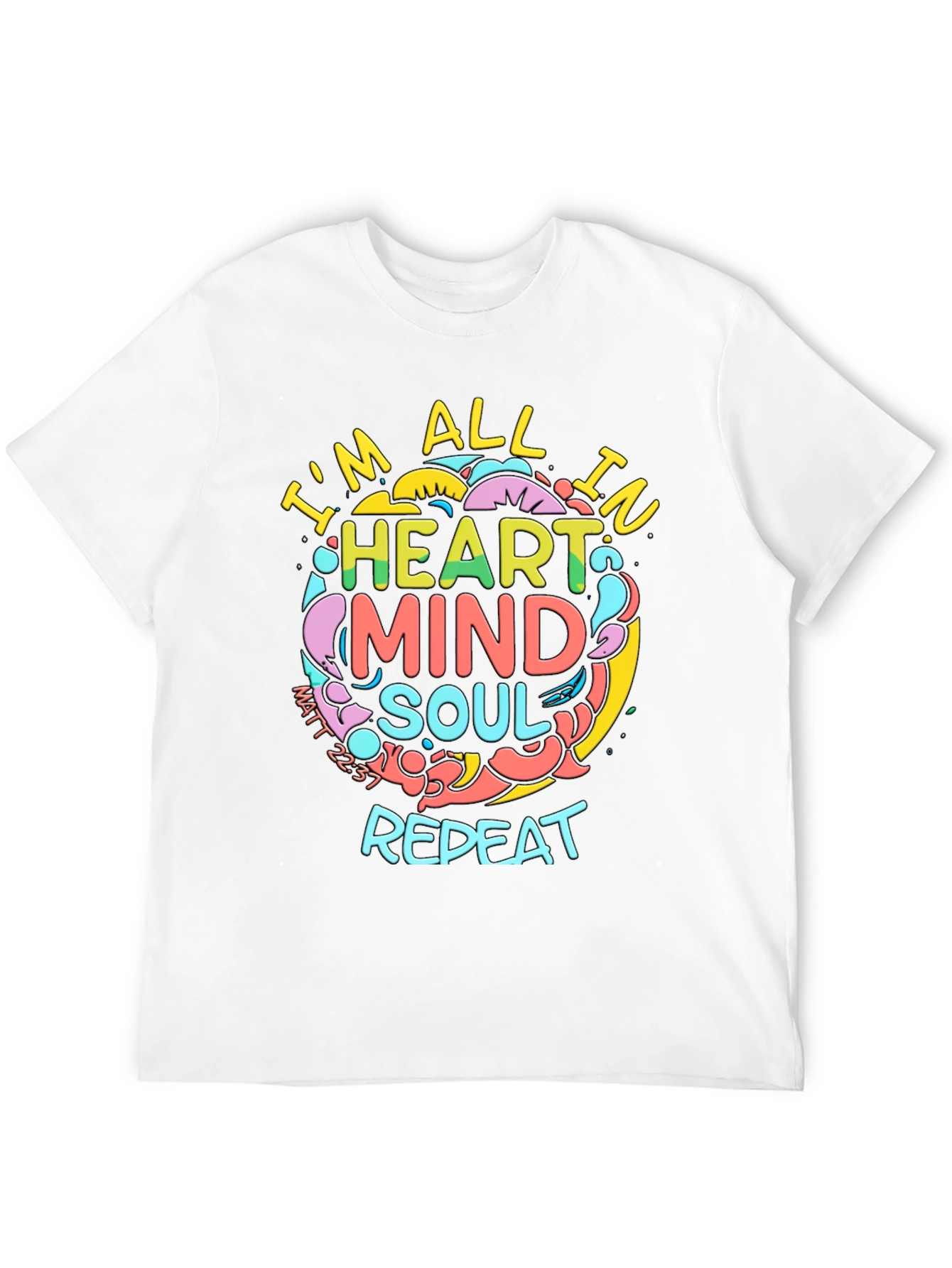 Heart Mind Soul Repeat Graphic Tee
