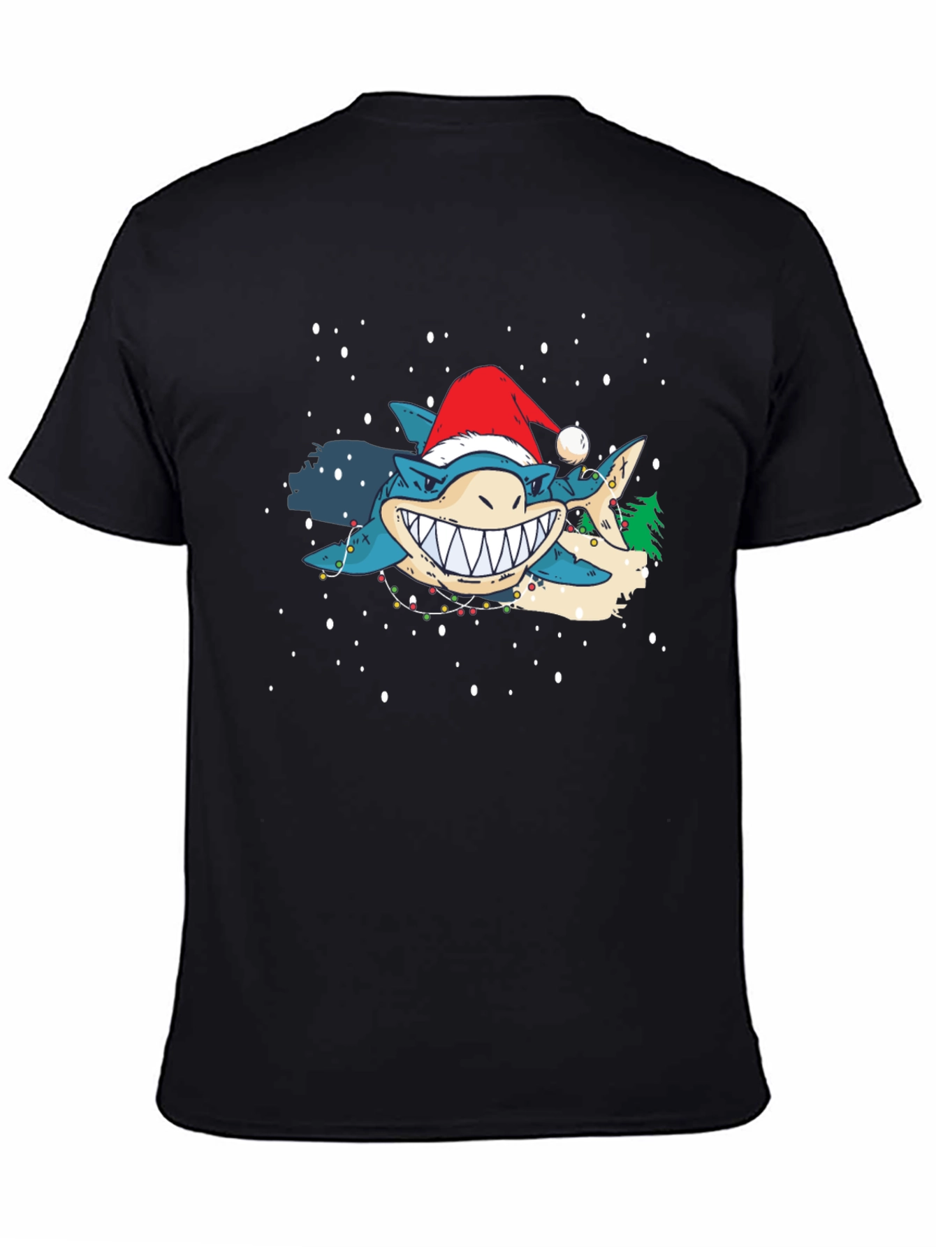 Festive Shark Christmas T-Shirt