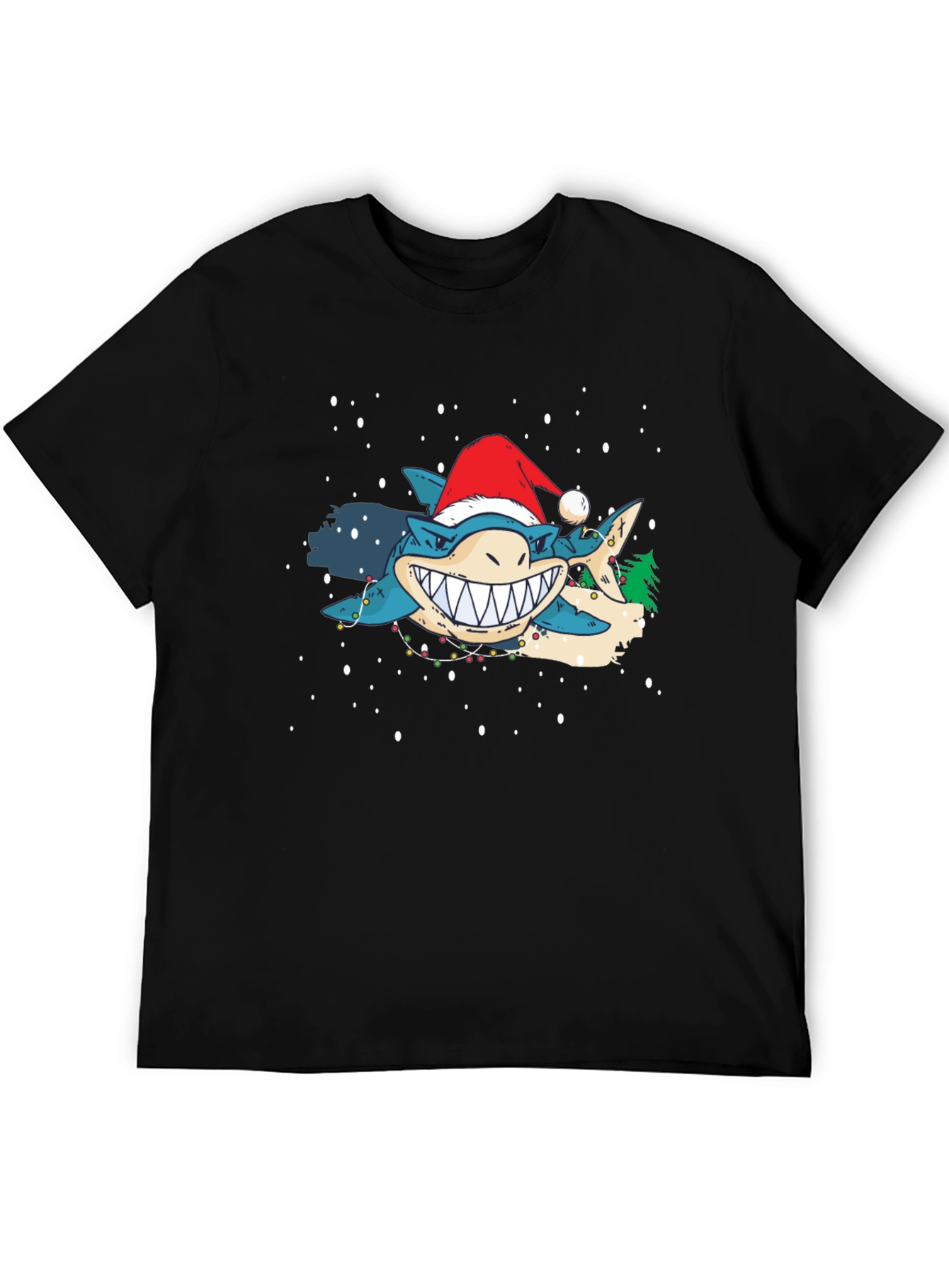 Festive Shark Christmas T-Shirt