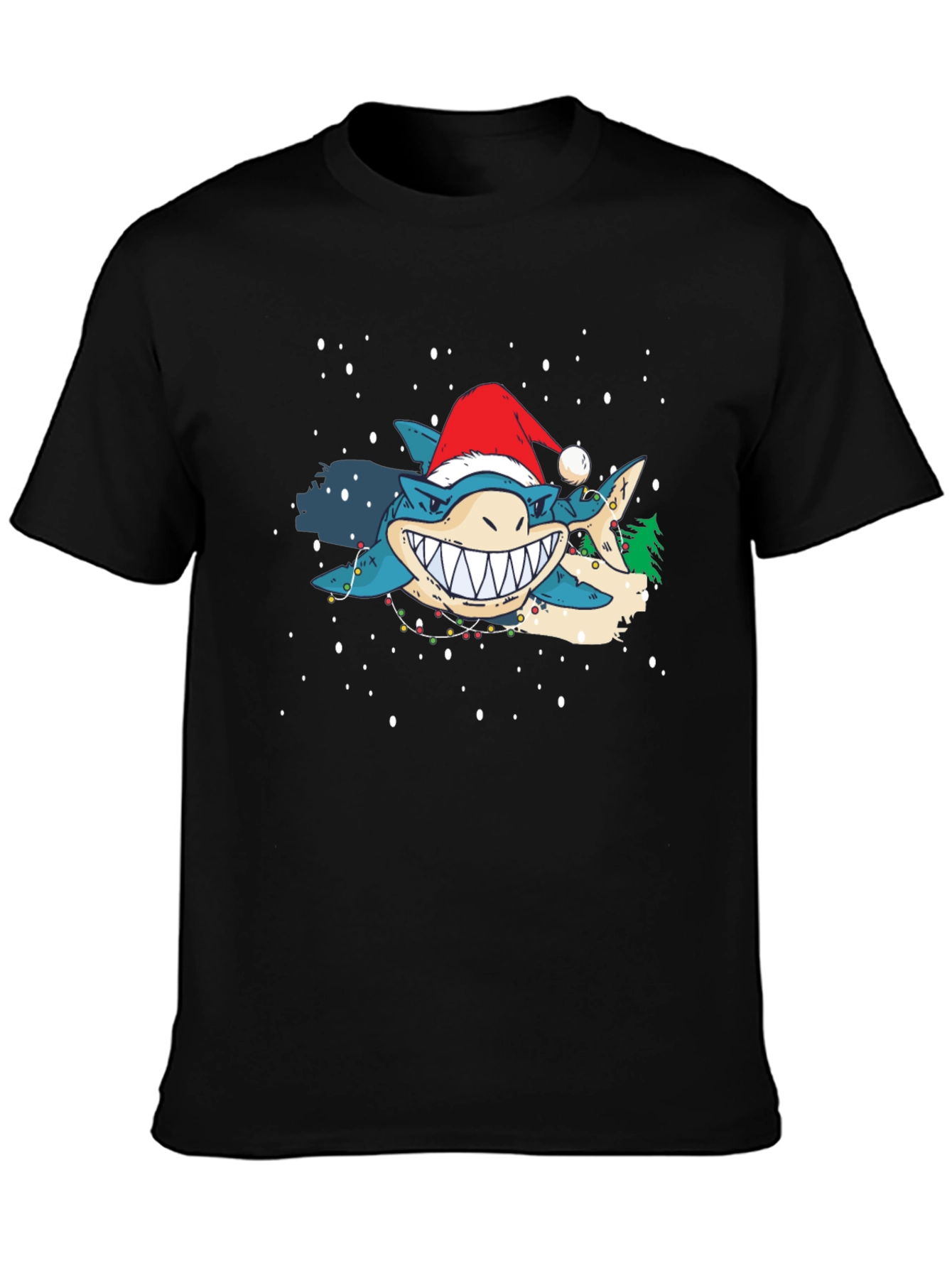 Festive Shark Christmas T-Shirt