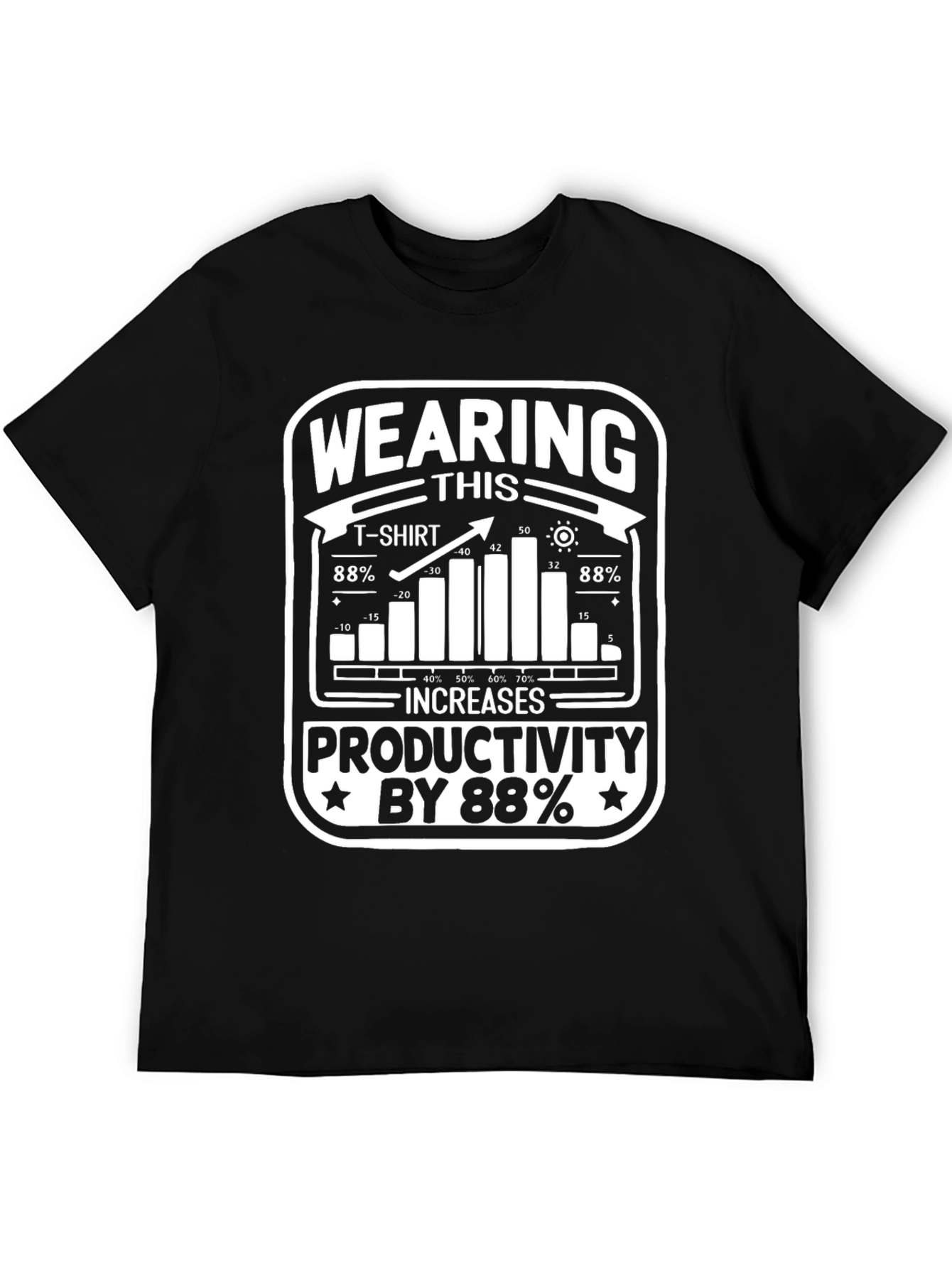 Wearing This T-Shirt Increases Productivity Funny Graphic Tee