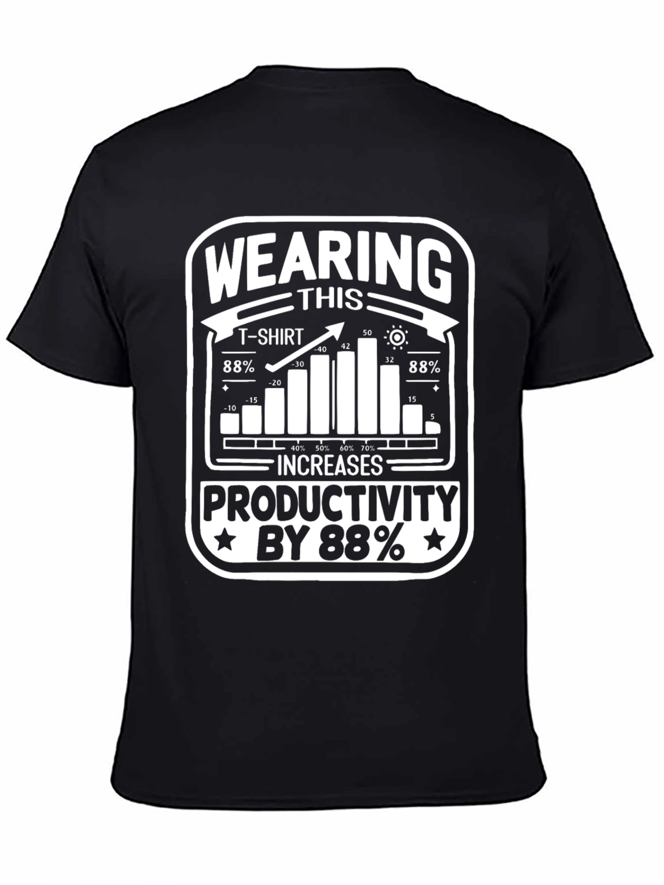 Wearing This T-Shirt Increases Productivity Funny Graphic Tee