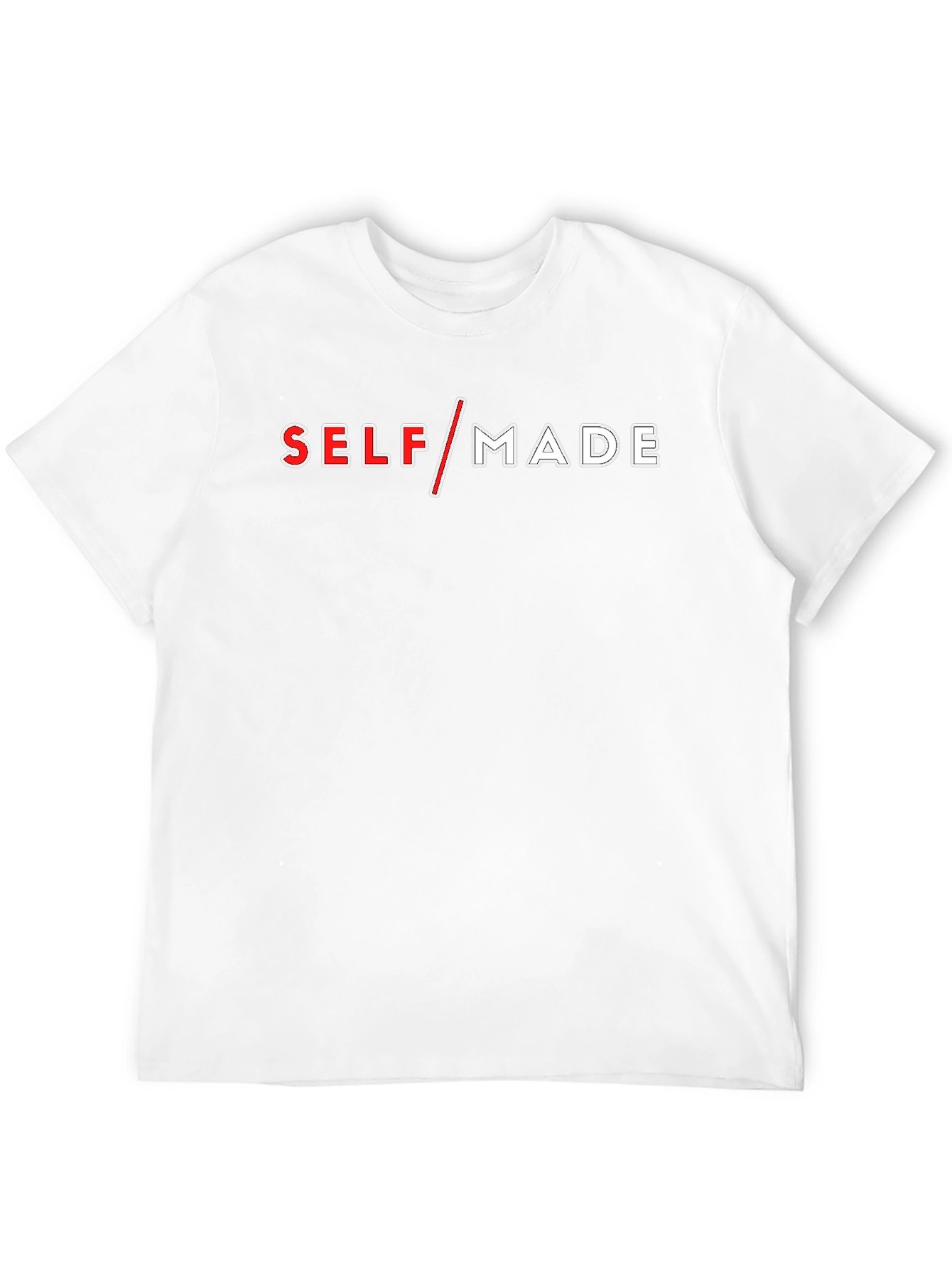 Self Made Graphic Tee - Black Cotton T-Shirt