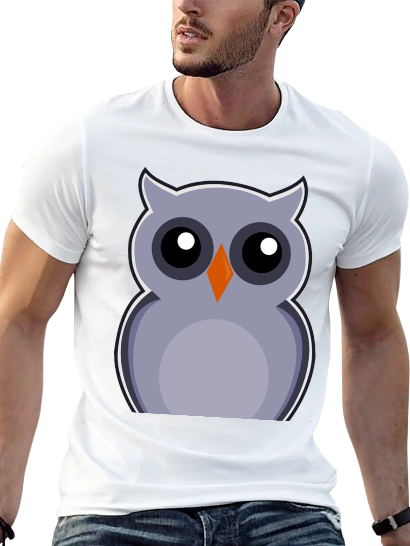 Owl Graphic Print Tee - Fun & Stylish