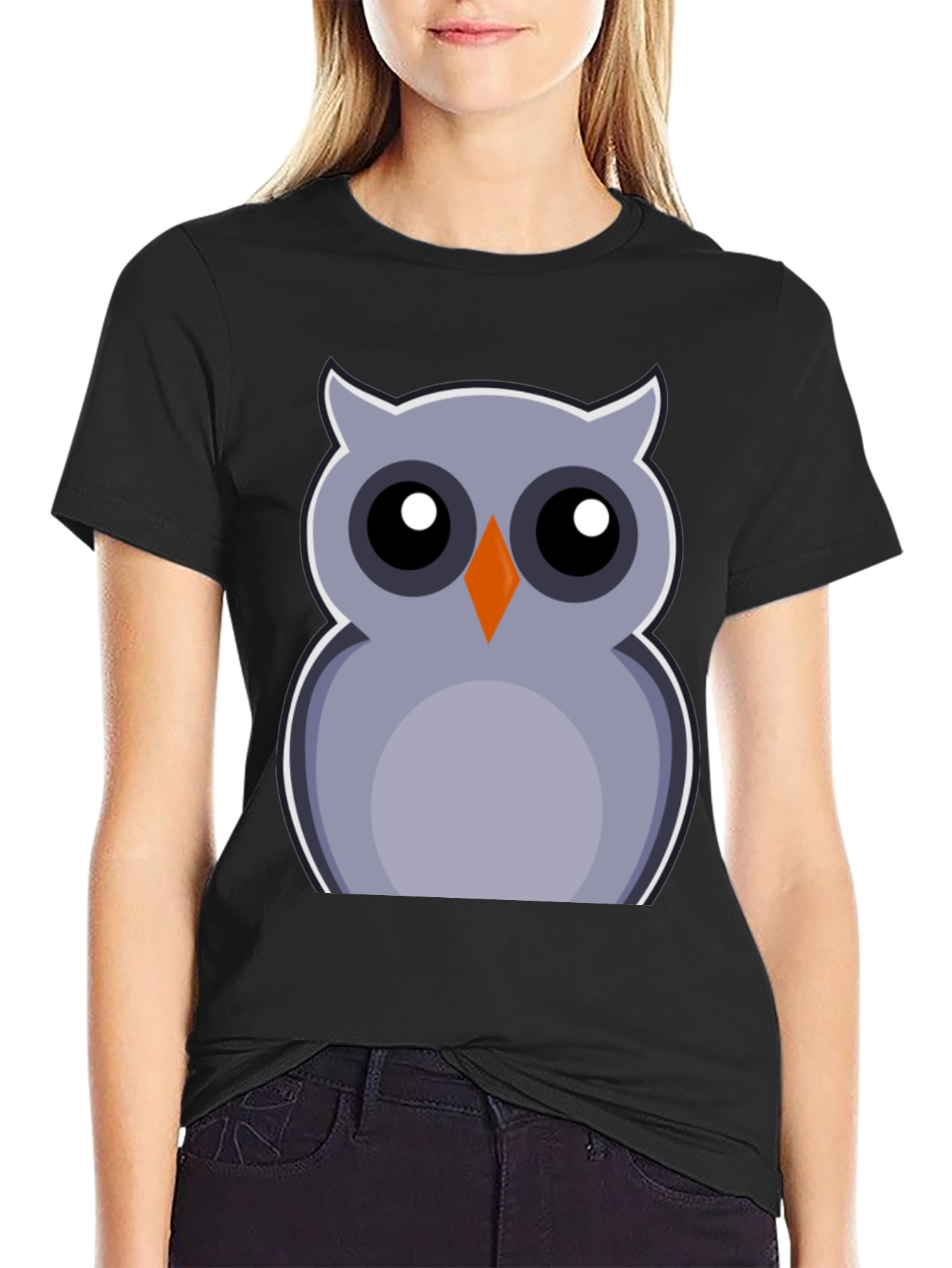 Owl Graphic Print Tee - Fun & Stylish