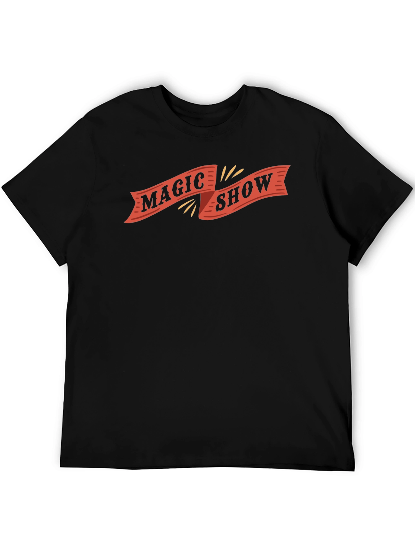 Magic Show Graphic Tee - Black Cotton Blend