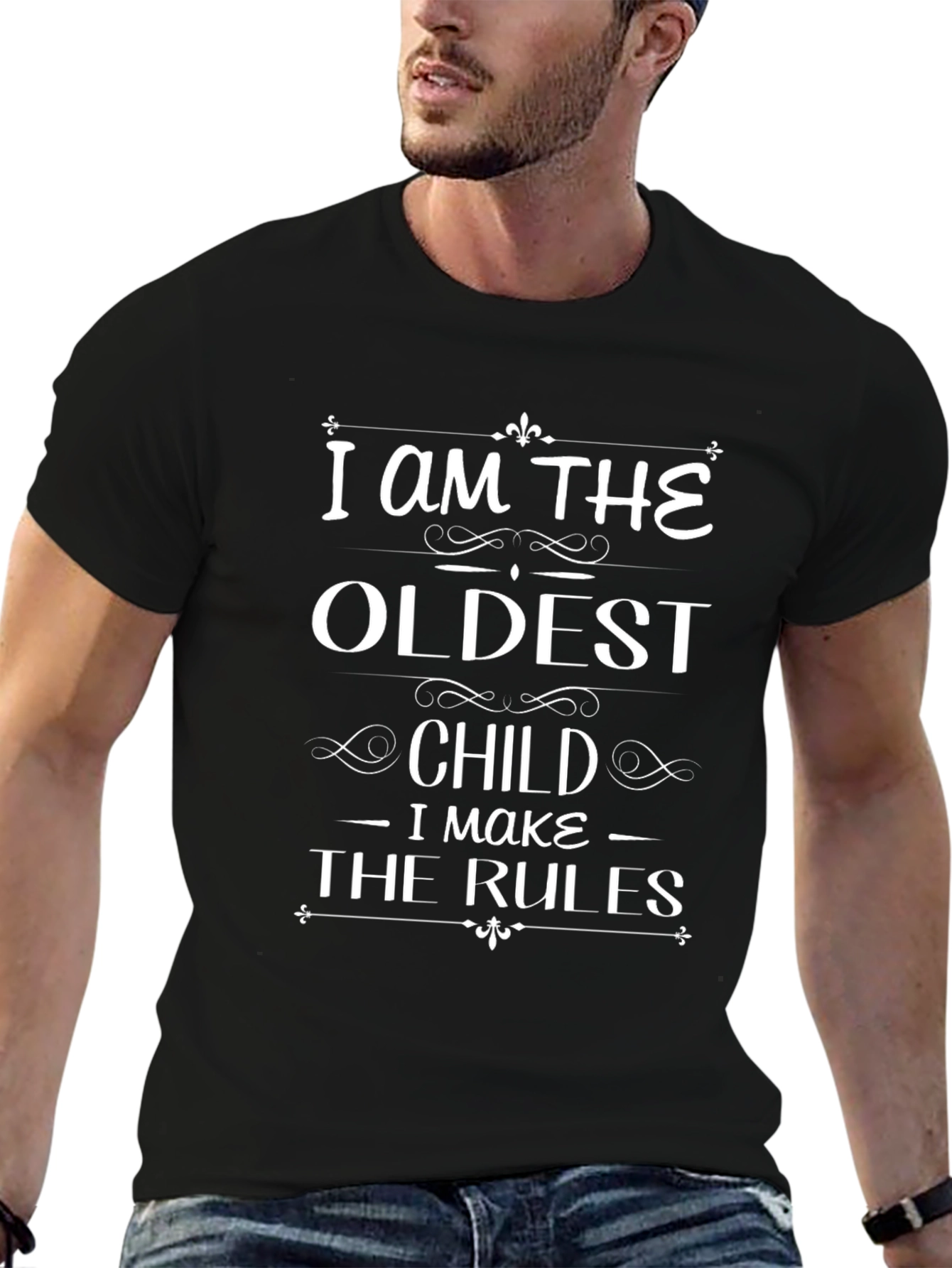Oldest Child Rules Black T-Shirt